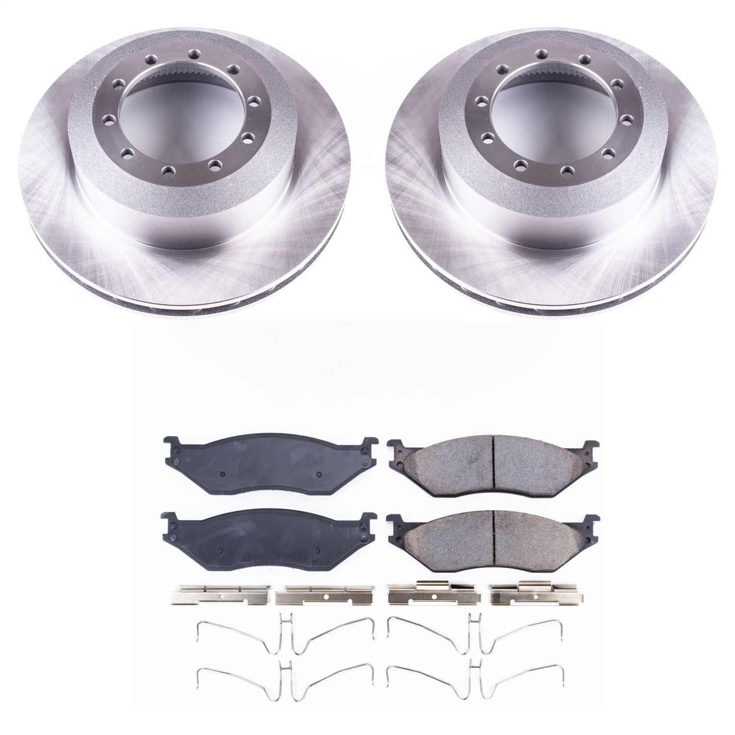 Power Stop - KOE8185 - Rear - Disc Brake Pad and Rotor Kit image 1