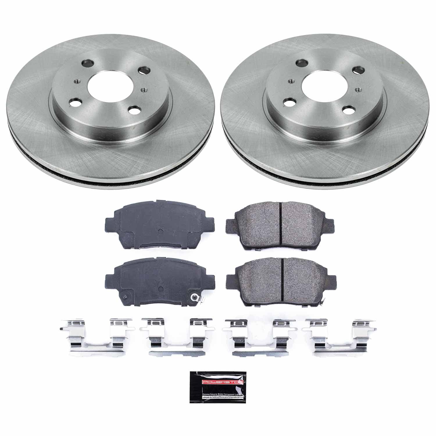 Power Stop - KOE821 - Front - Disc Brake Pad and Rotor Kit image 1