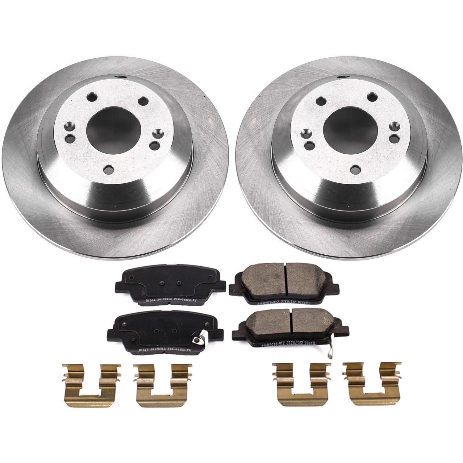 Power Stop - KOE8283 - Rear - Disc Brake Pad and Rotor Kit image 1