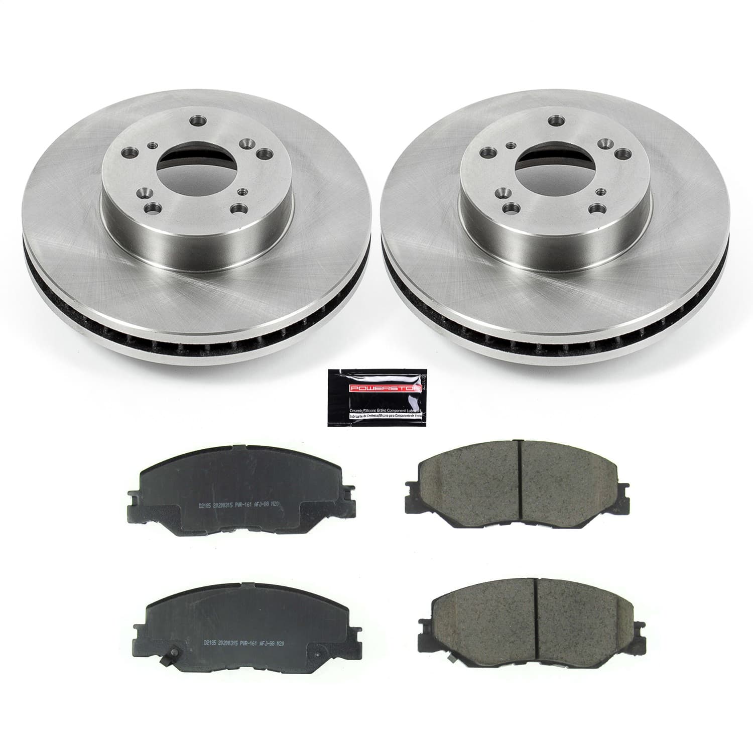 Power Stop - KOE8318 - Front - Disc Brake Pad and Rotor Kit image 1