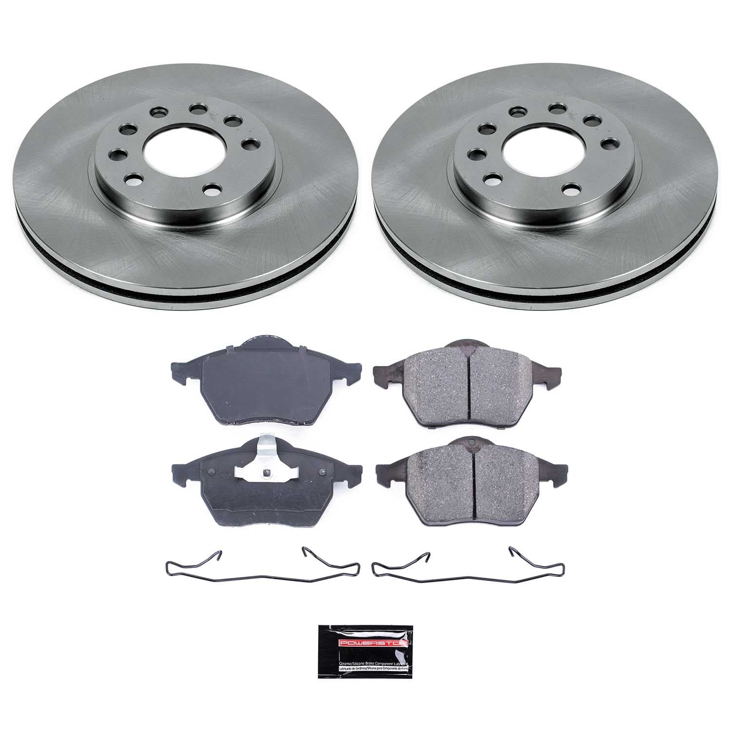 Power Stop - KOE832 - Front - Disc Brake Pad and Rotor Kit image 1