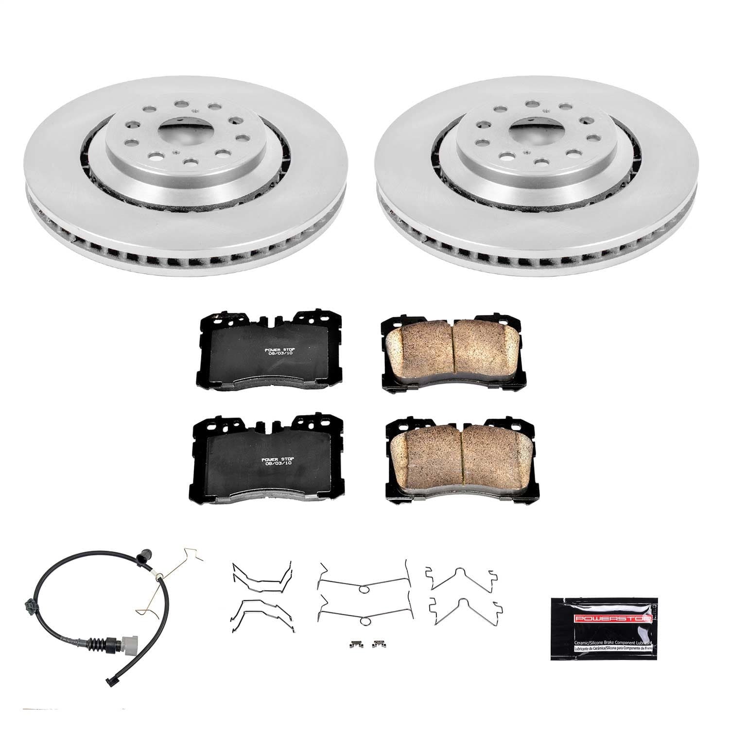 Power Stop - KOE8320 - Front - Disc Brake Pad and Rotor Kit image 1