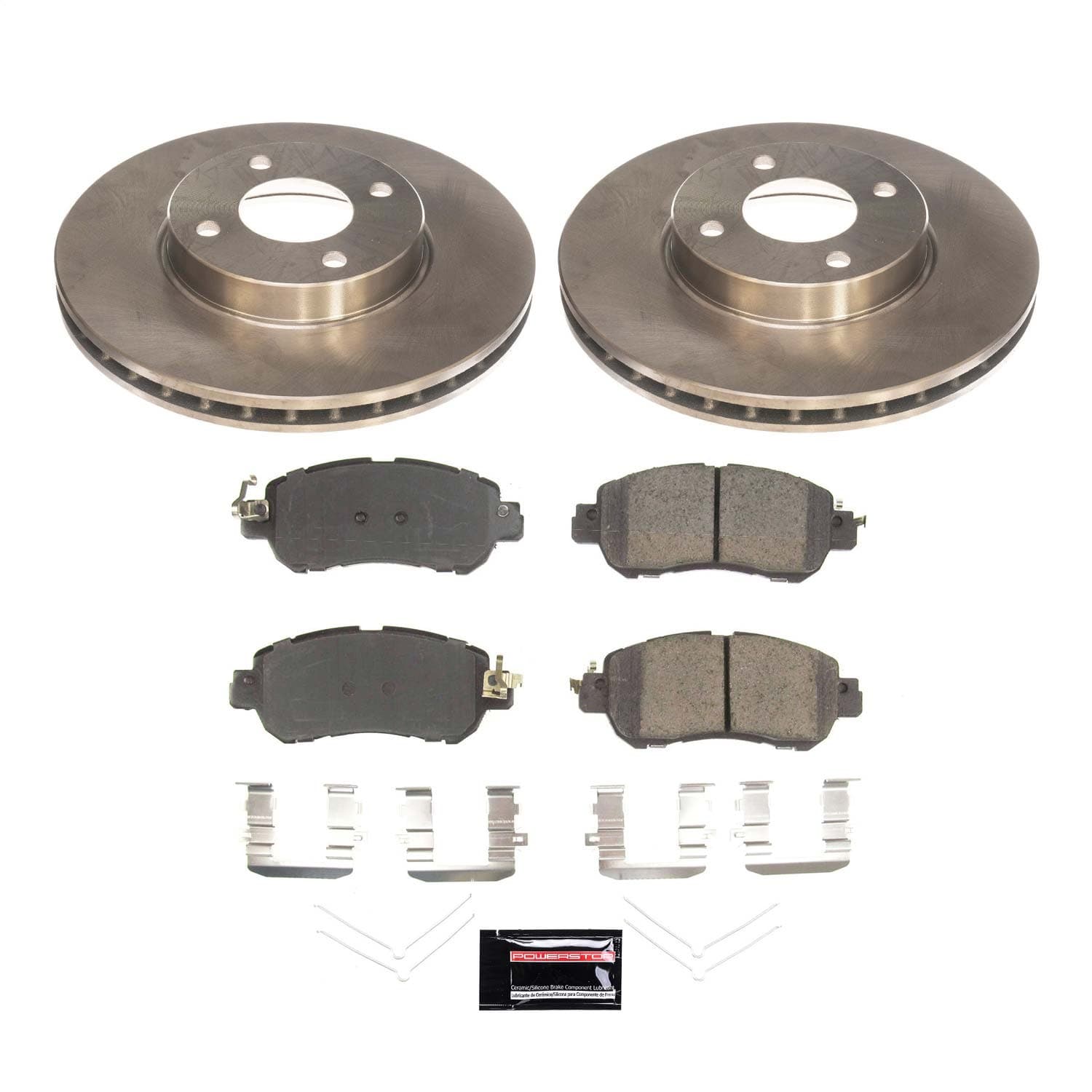 Power Stop - KOE8326 - Front - Disc Brake Pad and Rotor Kit image 1