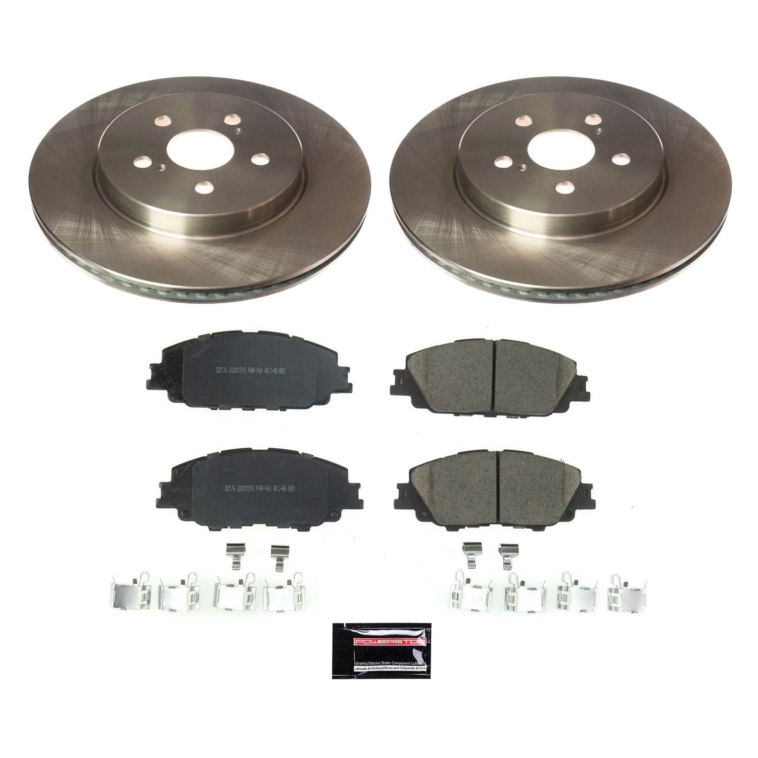 Power Stop - KOE8328 - Front - Disc Brake Pad and Rotor Kit image 1