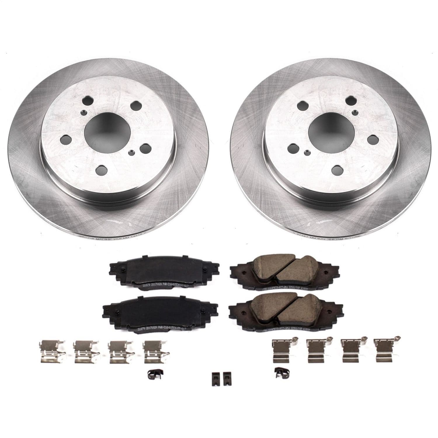 Power Stop - KOE8333 - Rear - Disc Brake Pad and Rotor Kit image 1