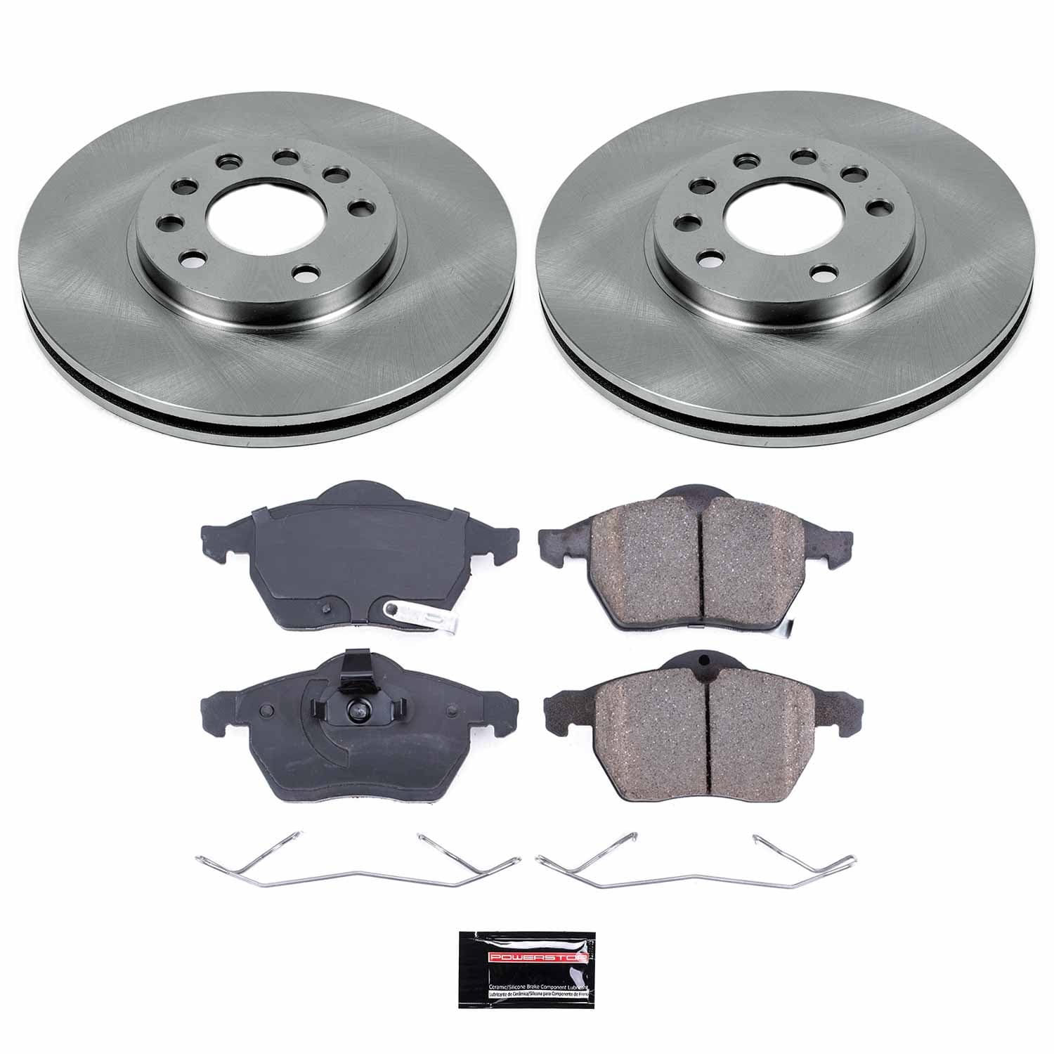 Power Stop - KOE834 - Front - Disc Brake Pad and Rotor Kit image 1