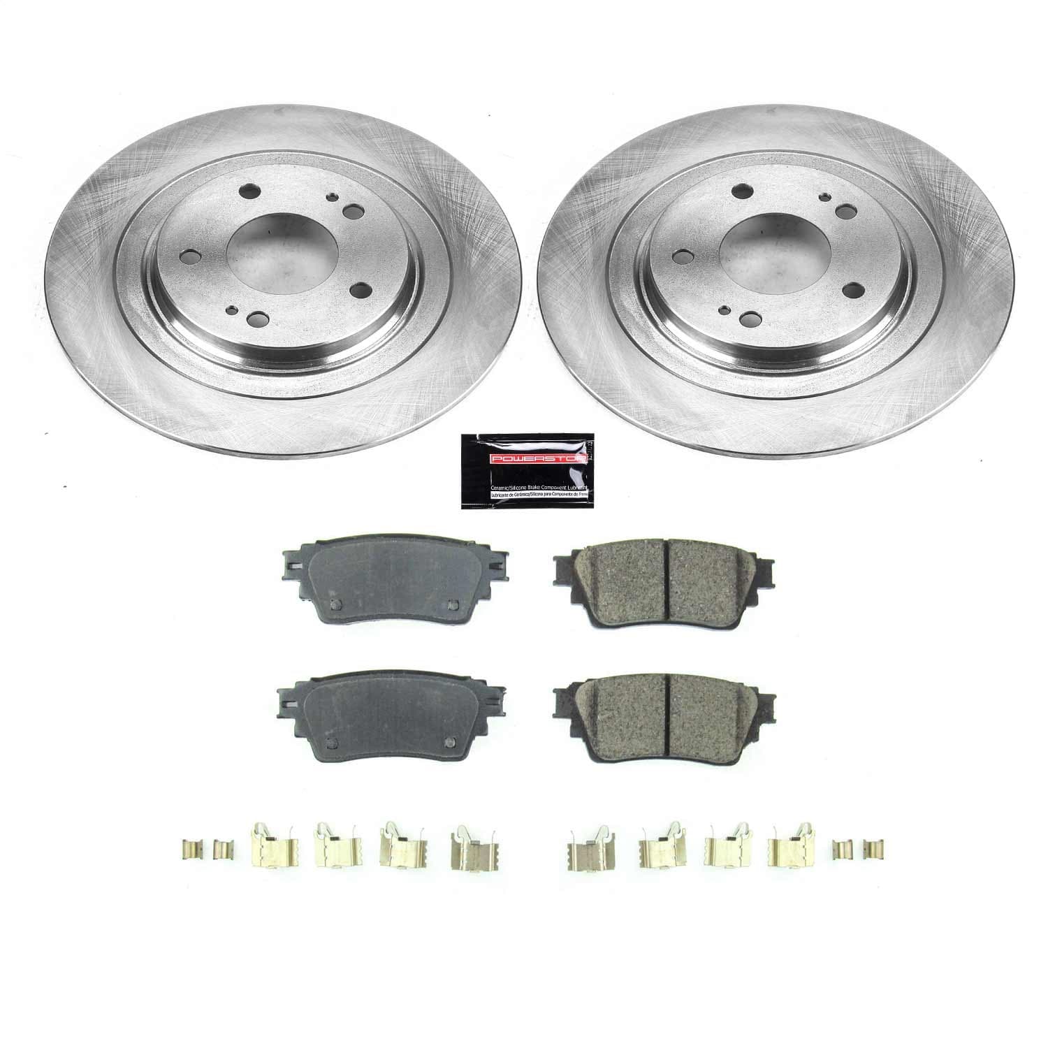Power Stop - KOE8381 - Rear - Disc Brake Pad and Rotor Kit image 1