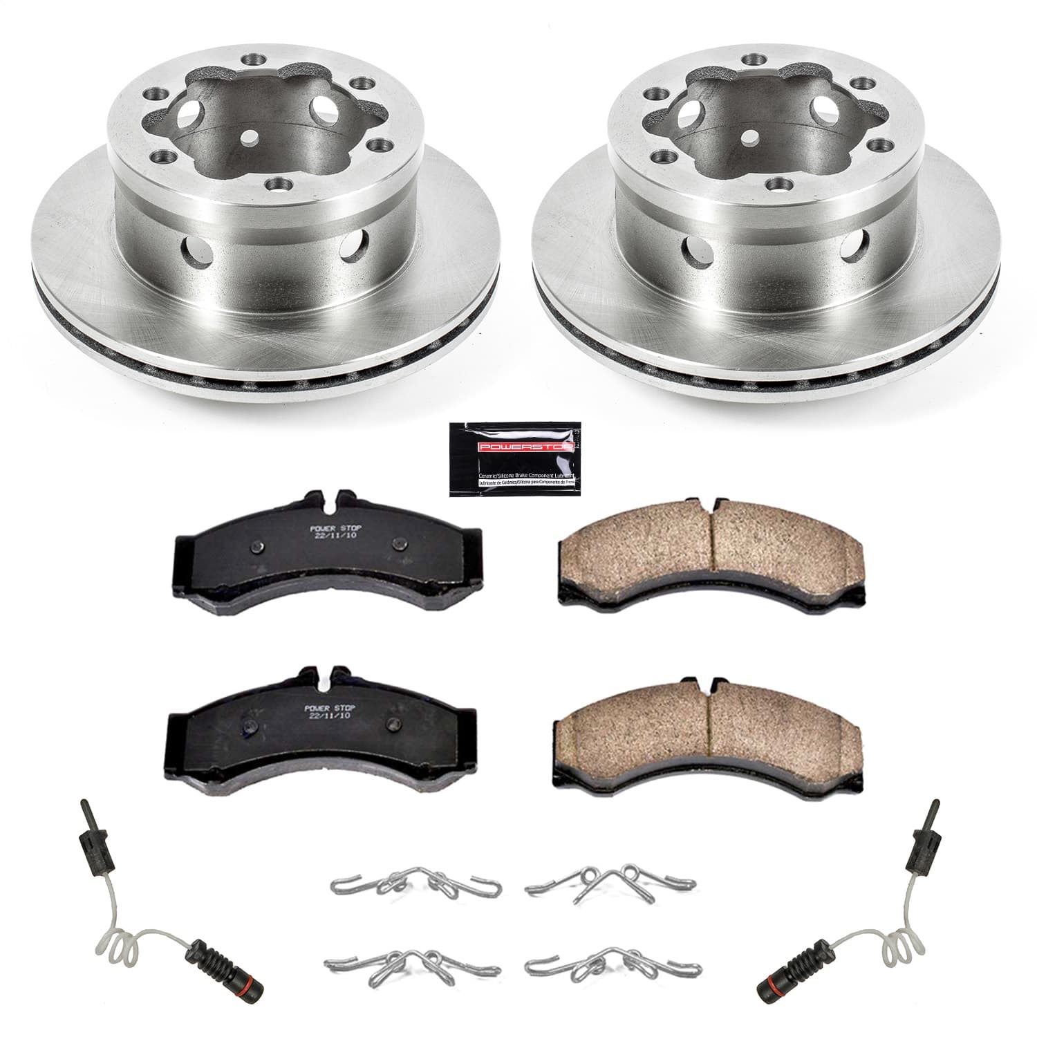 Power Stop - KOE8428 - Rear - Disc Brake Pad and Rotor Kit image 1