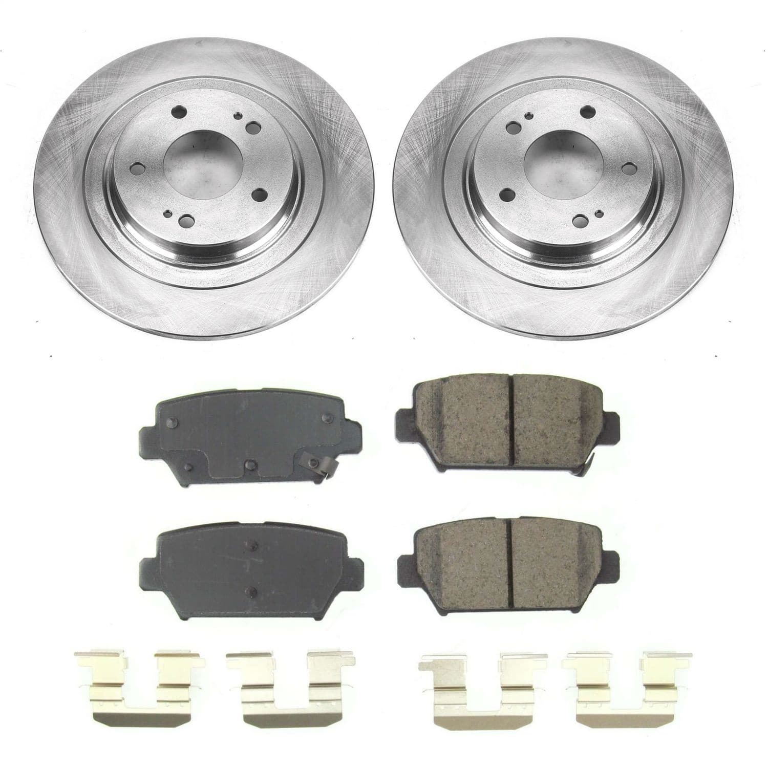 Power Stop - KOE8434 - Rear - Disc Brake Pad and Rotor Kit image 1