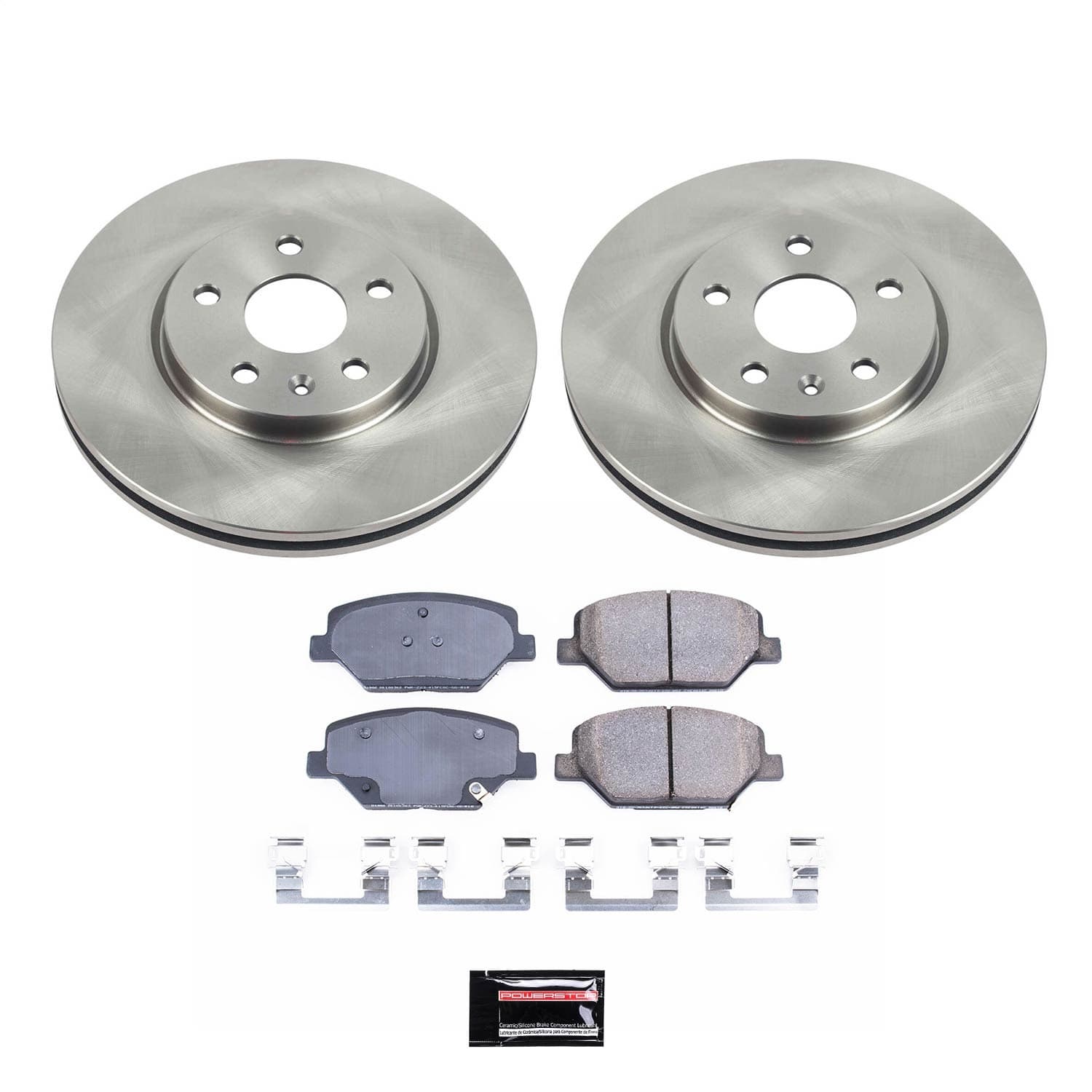 Power Stop - KOE8466 - Front - Disc Brake Pad and Rotor Kit image 1