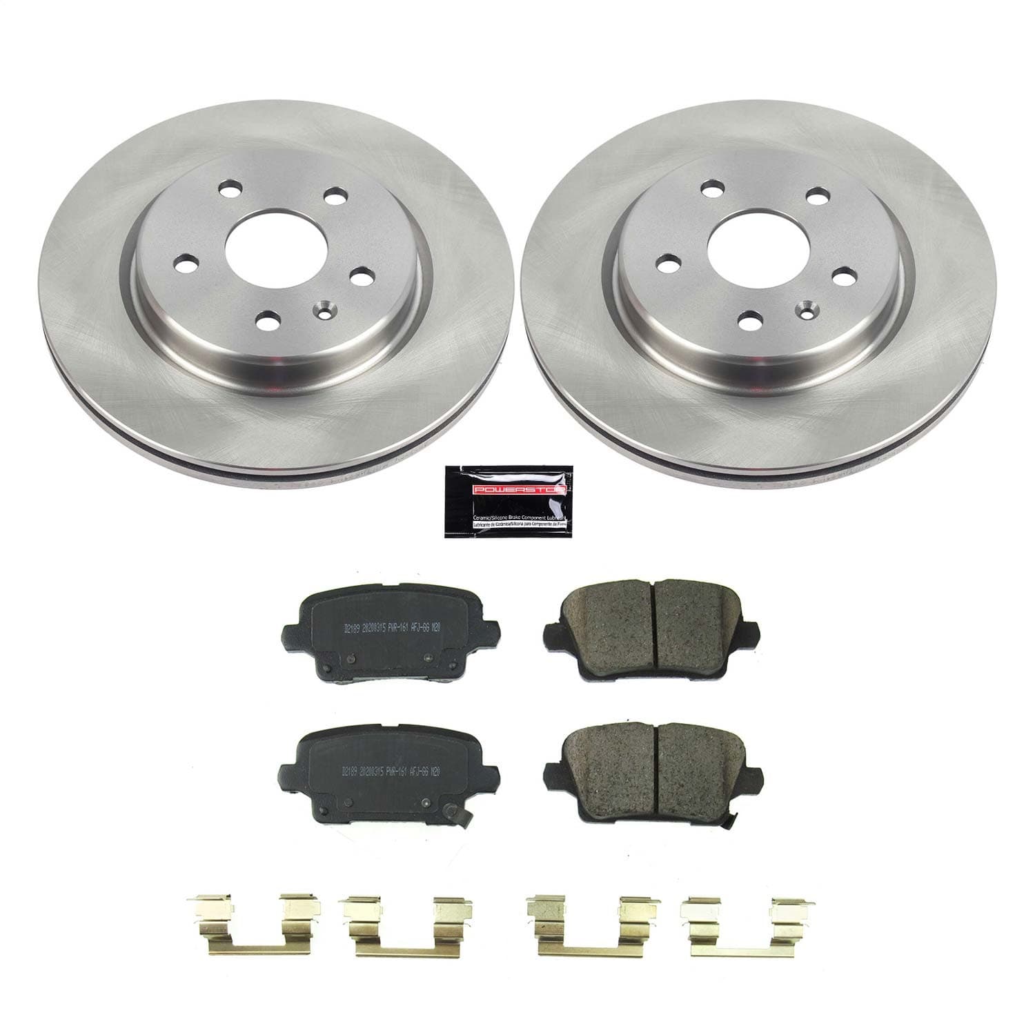 Power Stop - KOE8487 - Rear - Disc Brake Pad and Rotor Kit image 1
