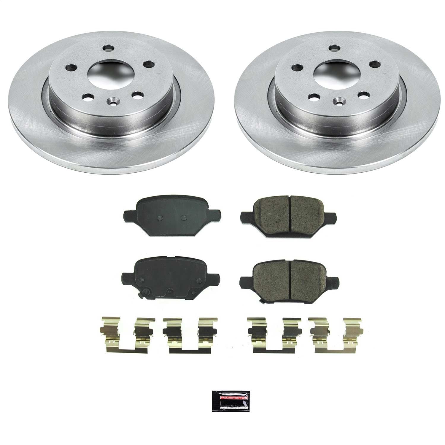 Power Stop - KOE8488 - Rear - Disc Brake Pad and Rotor Kit image 1