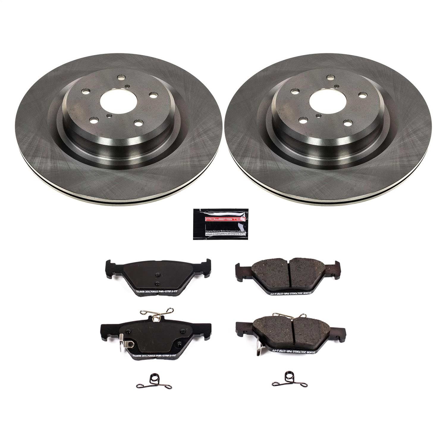 Power Stop - KOE8493 - Rear - Disc Brake Pad and Rotor Kit image 1
