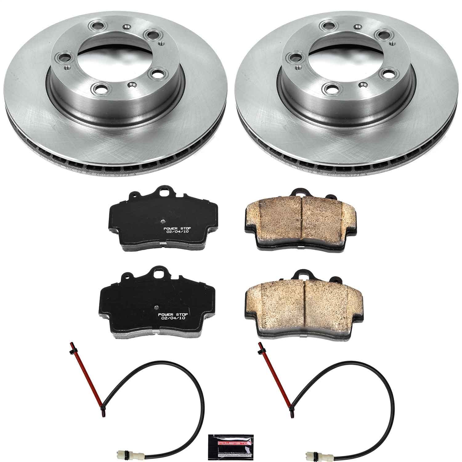 Power Stop - KOE850 - Front - Disc Brake Pad and Rotor Kit image 1