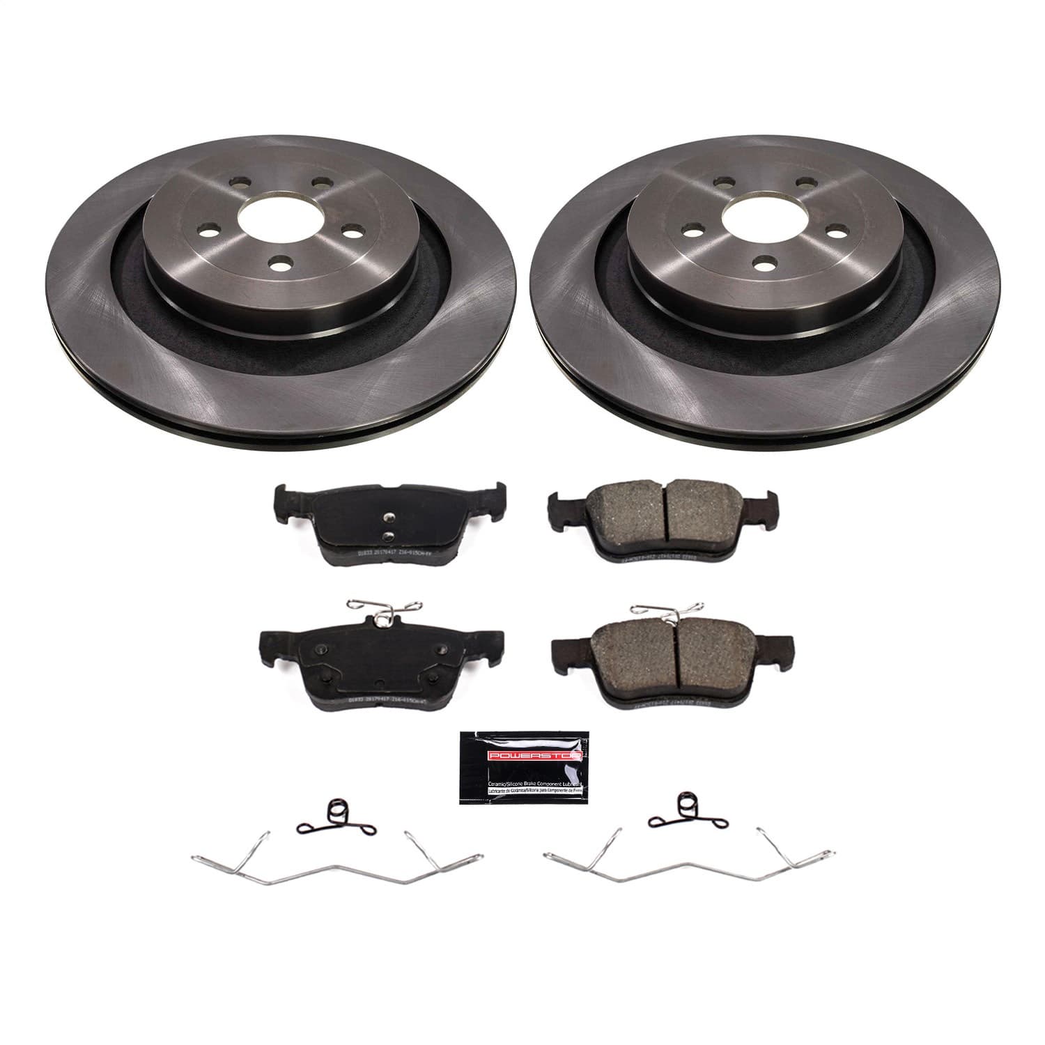 Power Stop - KOE8544 - Rear - Disc Brake Pad and Rotor Kit image 1