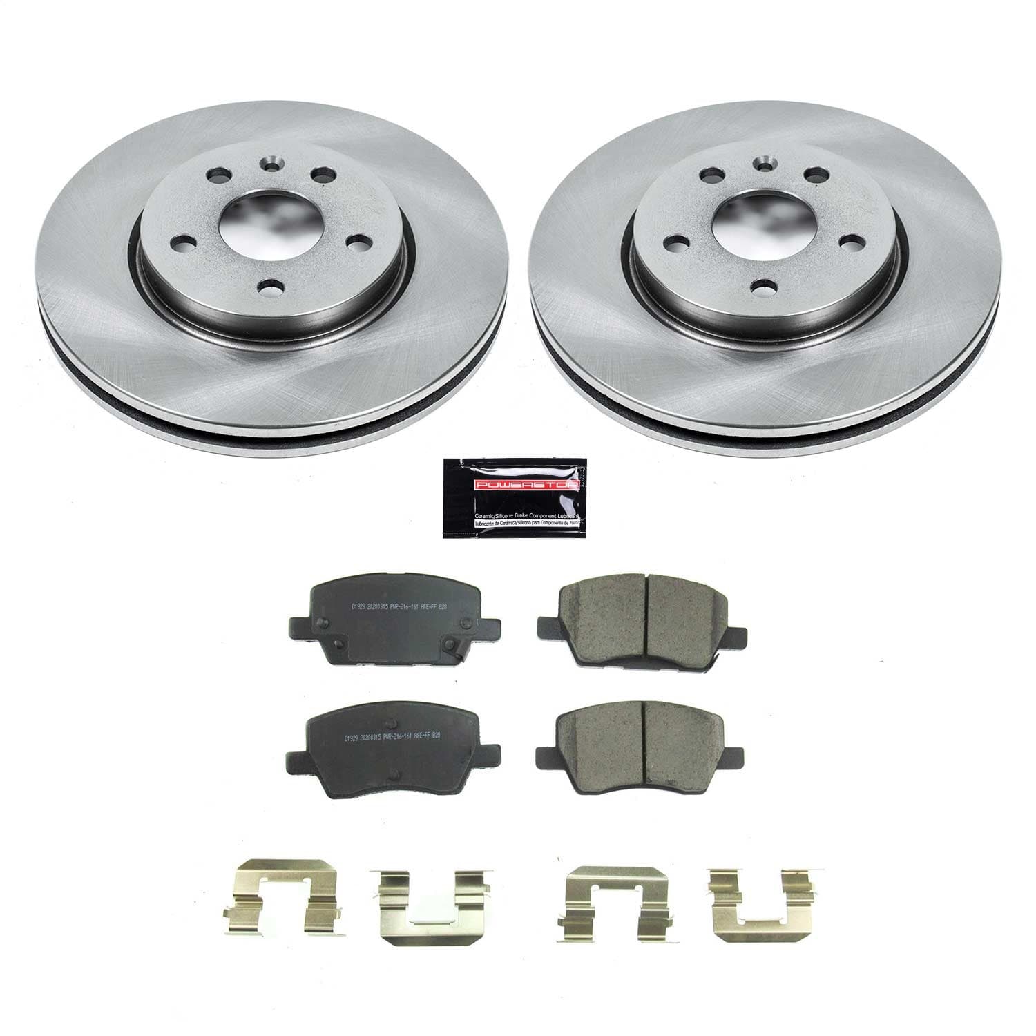 Power Stop - KOE8635 - Front - Disc Brake Pad and Rotor Kit image 1