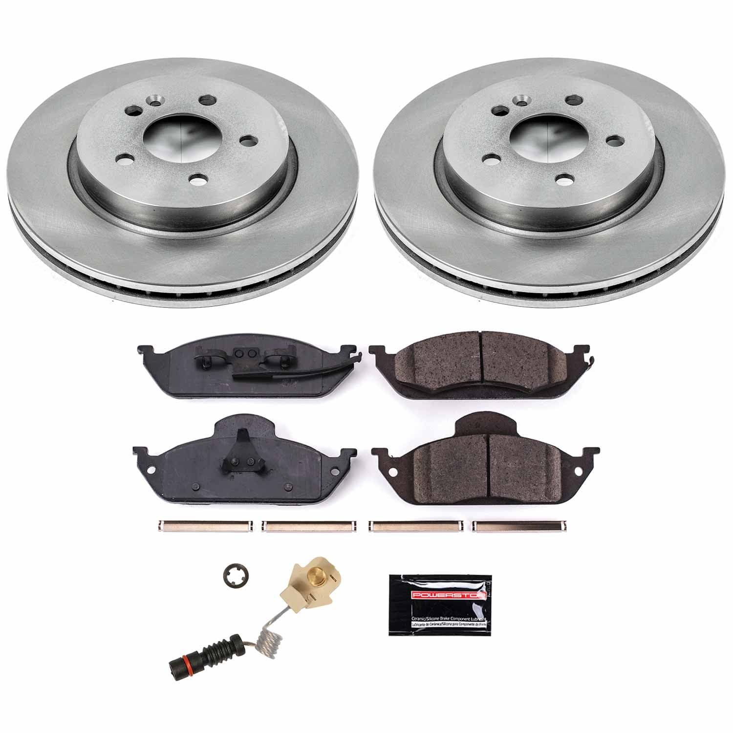 Power Stop - KOE864 - Front - Disc Brake Pad and Rotor Kit image 1