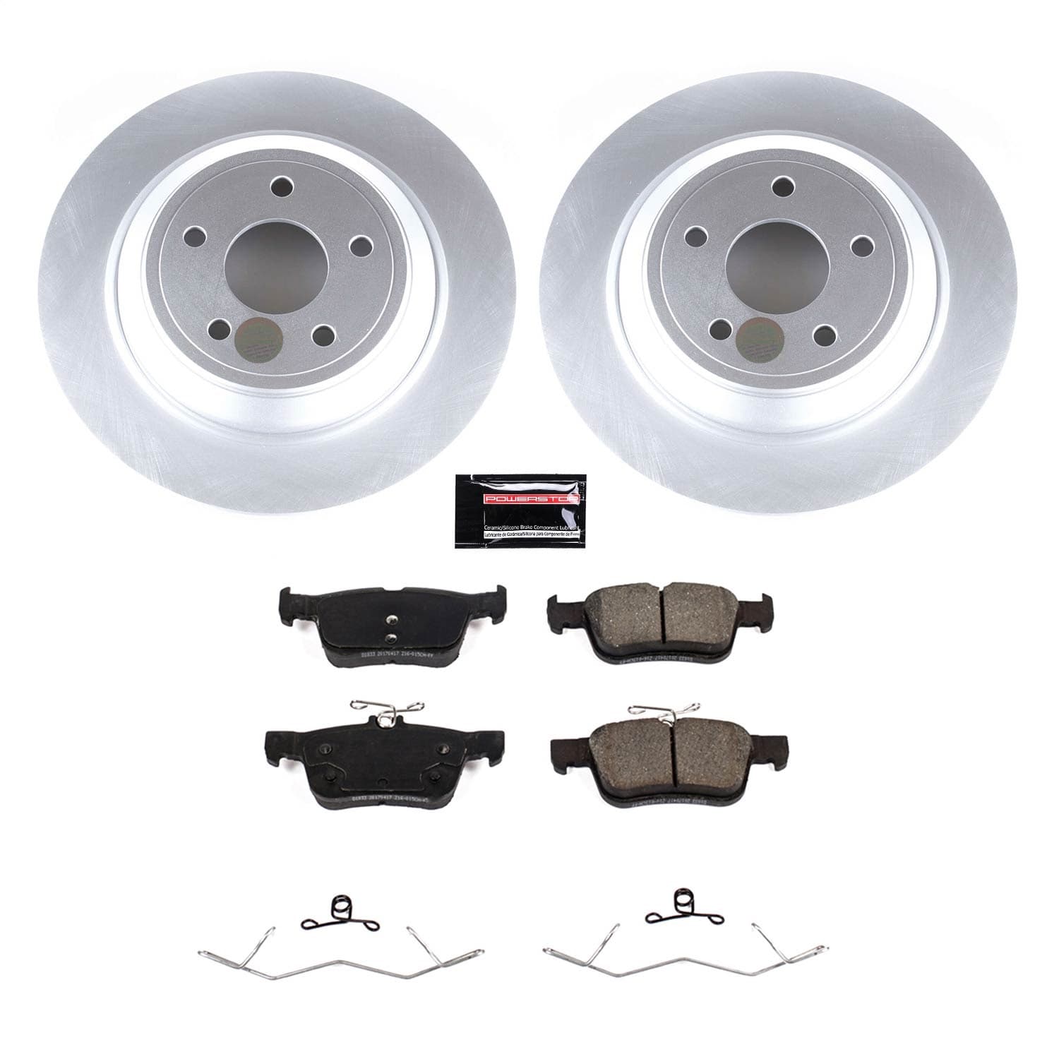 Power Stop - KOE8642 - Rear - Disc Brake Pad and Rotor Kit image 1
