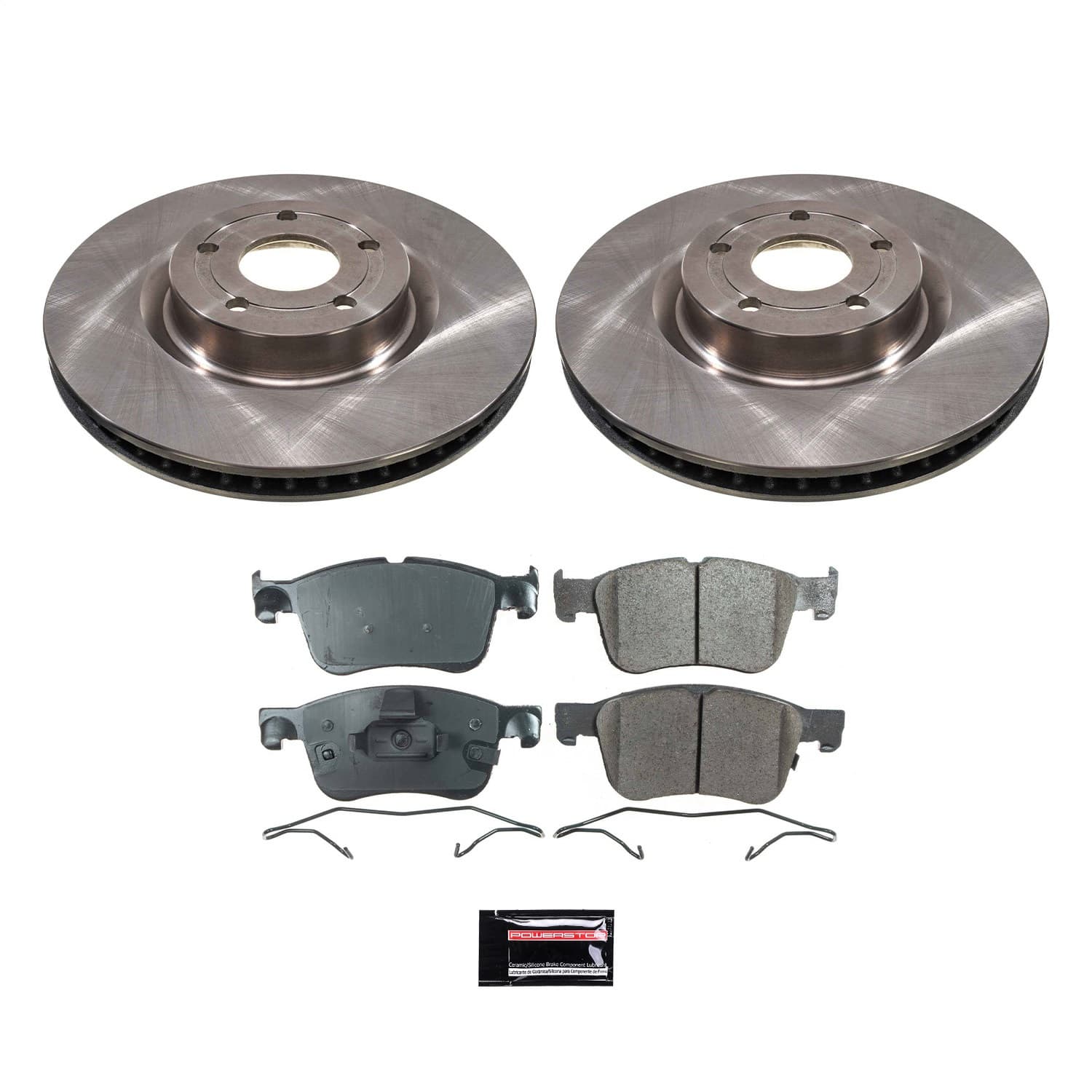 Power Stop - KOE8643 - Front - Disc Brake Pad and Rotor Kit image 1