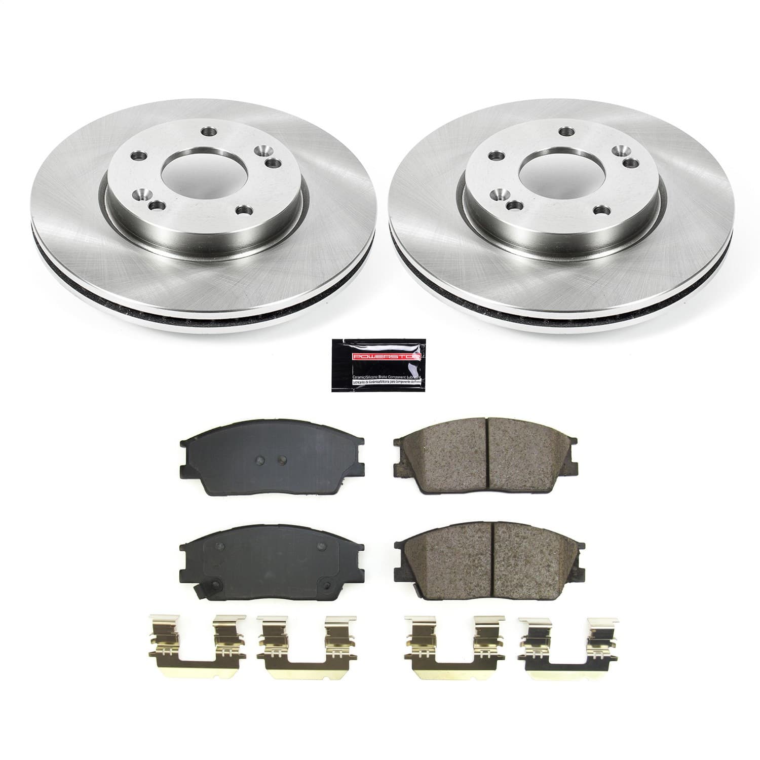 Power Stop - KOE8663 - Front - Disc Brake Pad and Rotor Kit image 1