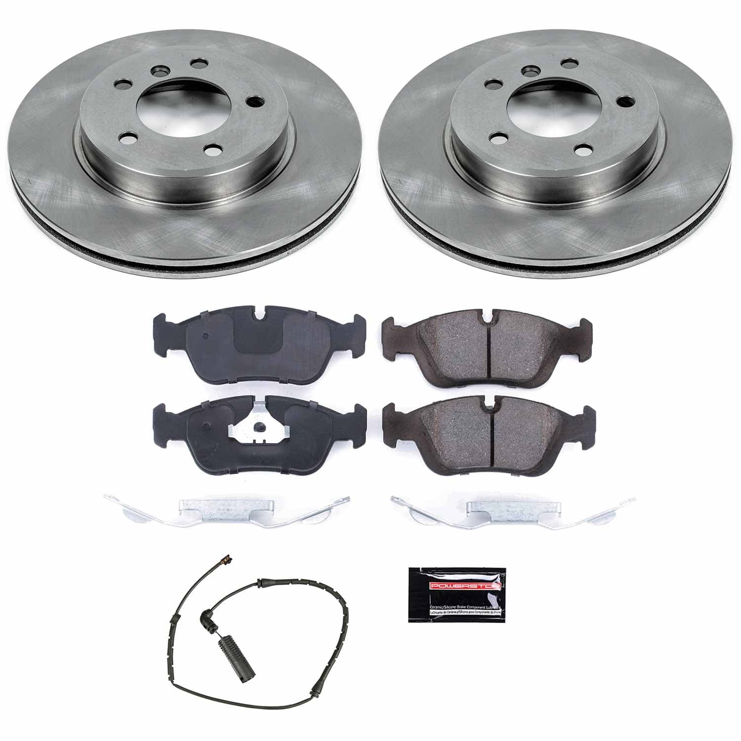 Power Stop - KOE869 - Front - Disc Brake Pad and Rotor Kit image 1