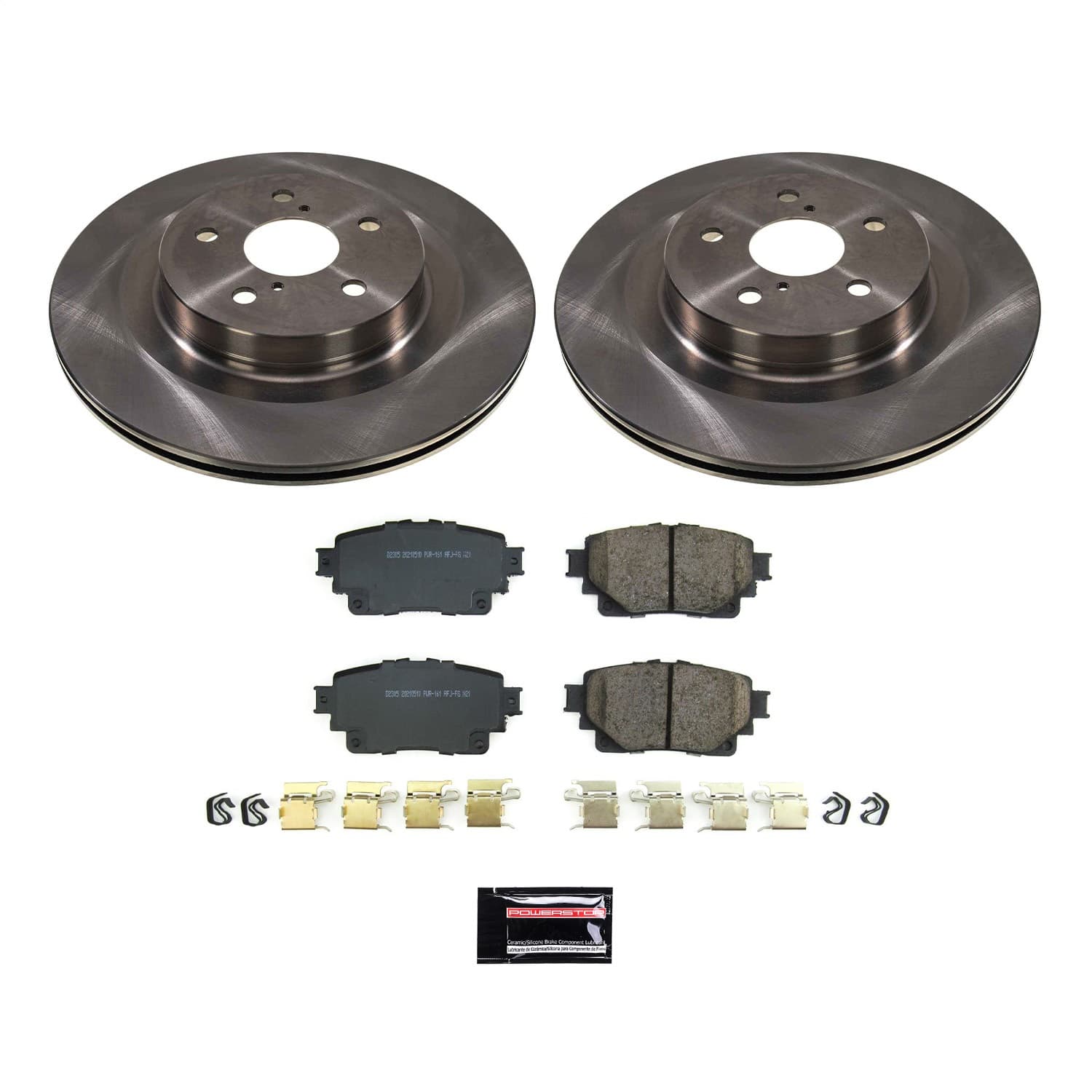 Power Stop - KOE8716 - Rear - Disc Brake Pad and Rotor Kit image 1