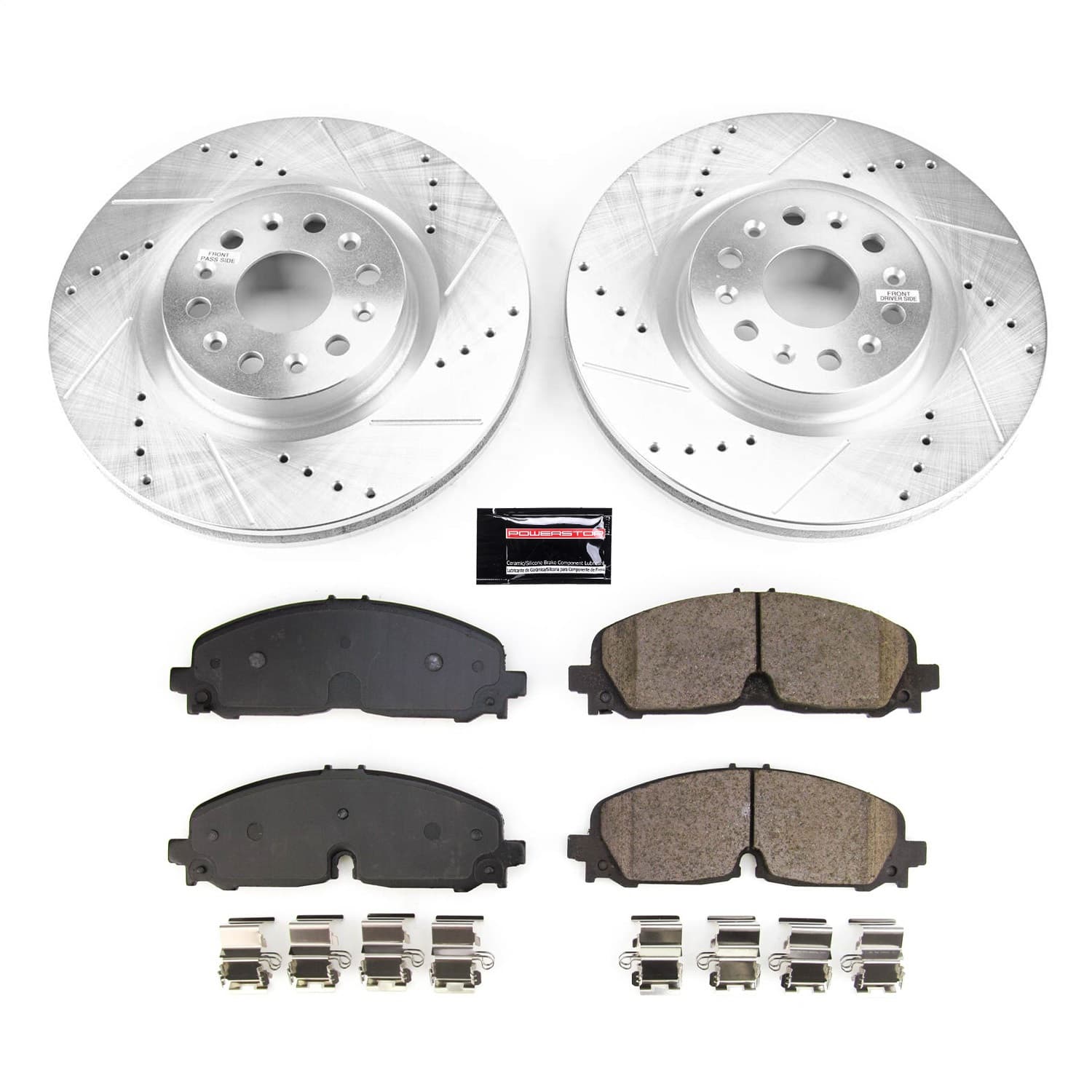 Power Stop - KOE8743 - Front - Disc Brake Pad and Rotor Kit image 1