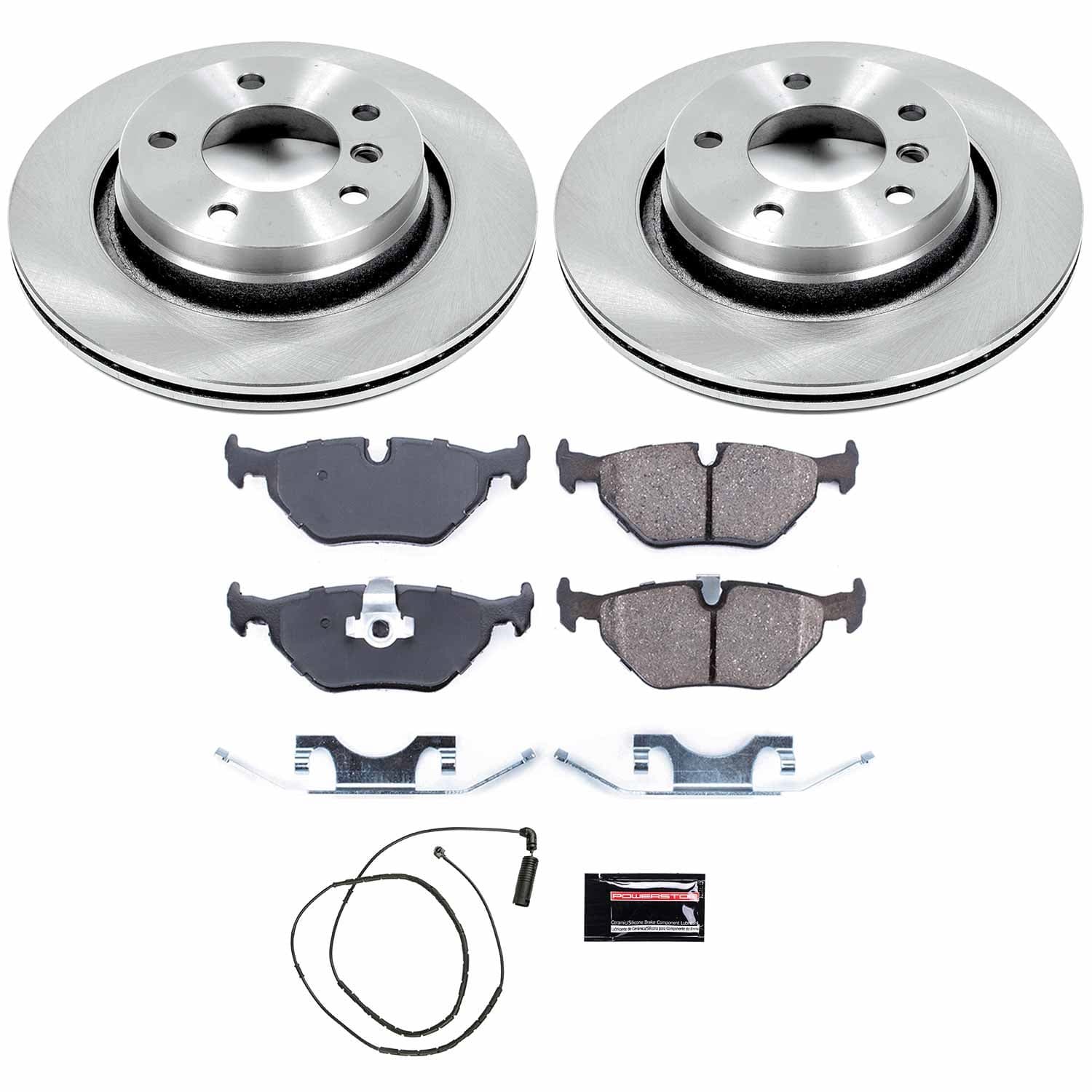 Power Stop - KOE877 - Rear - Disc Brake Pad and Rotor Kit image 1