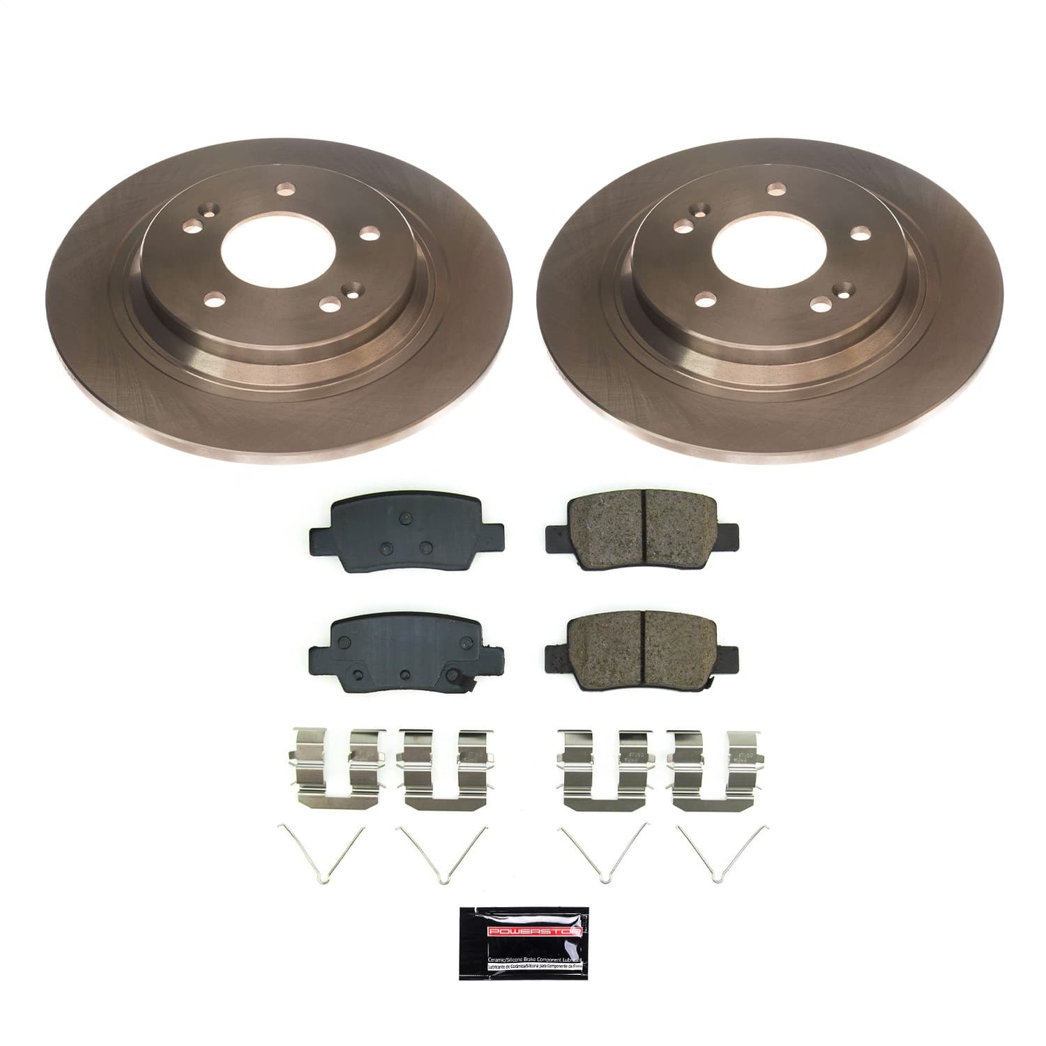 Power Stop - KOE8770 - Rear - Disc Brake Pad and Rotor Kit image 1