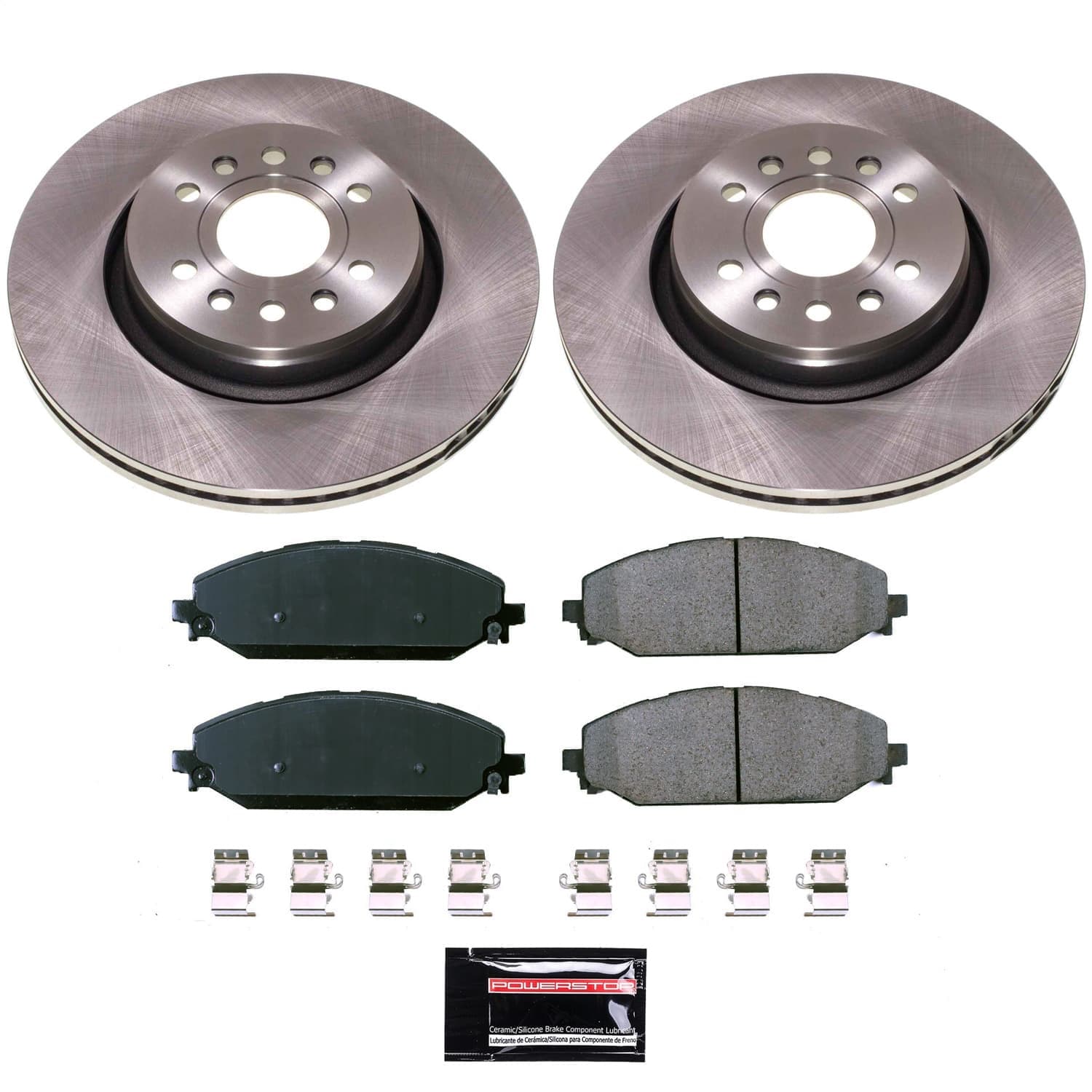 Power Stop - KOE8843 - Front - Disc Brake Pad and Rotor Kit image 1