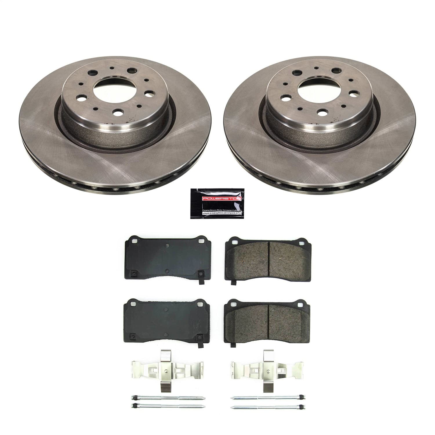 Power Stop - KOE8844 - Front - Disc Brake Pad and Rotor Kit image 1