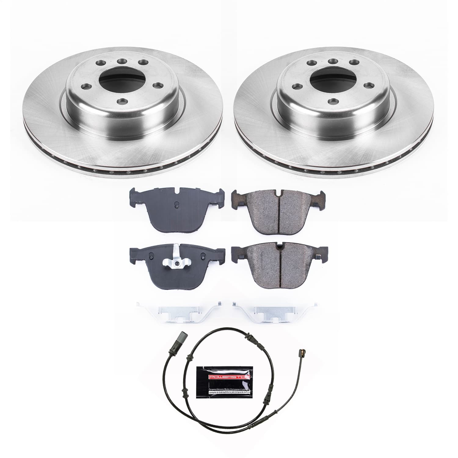 Power Stop - KOE8848 - Rear - Disc Brake Pad and Rotor Kit image 1