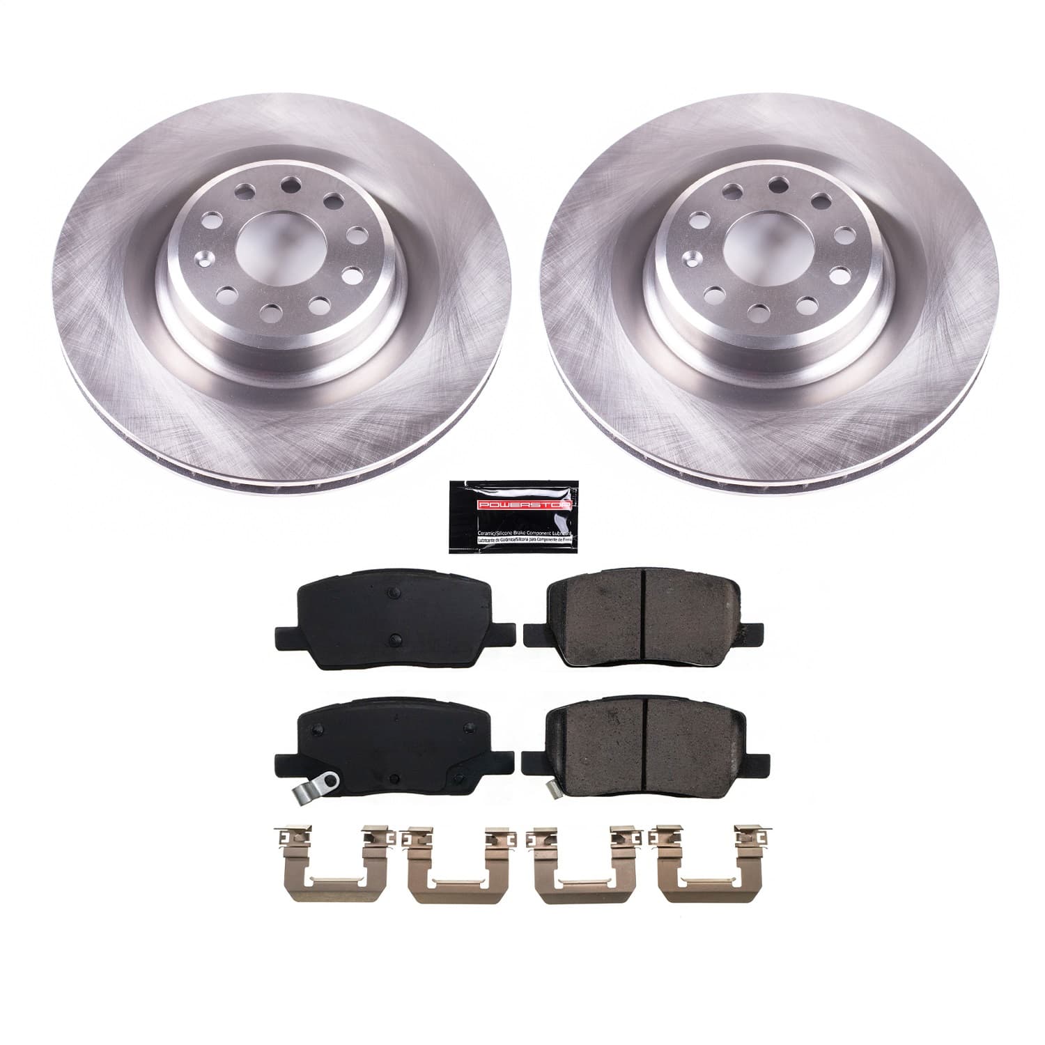 Power Stop - KOE8857 - Rear - Disc Brake Pad and Rotor Kit image 1