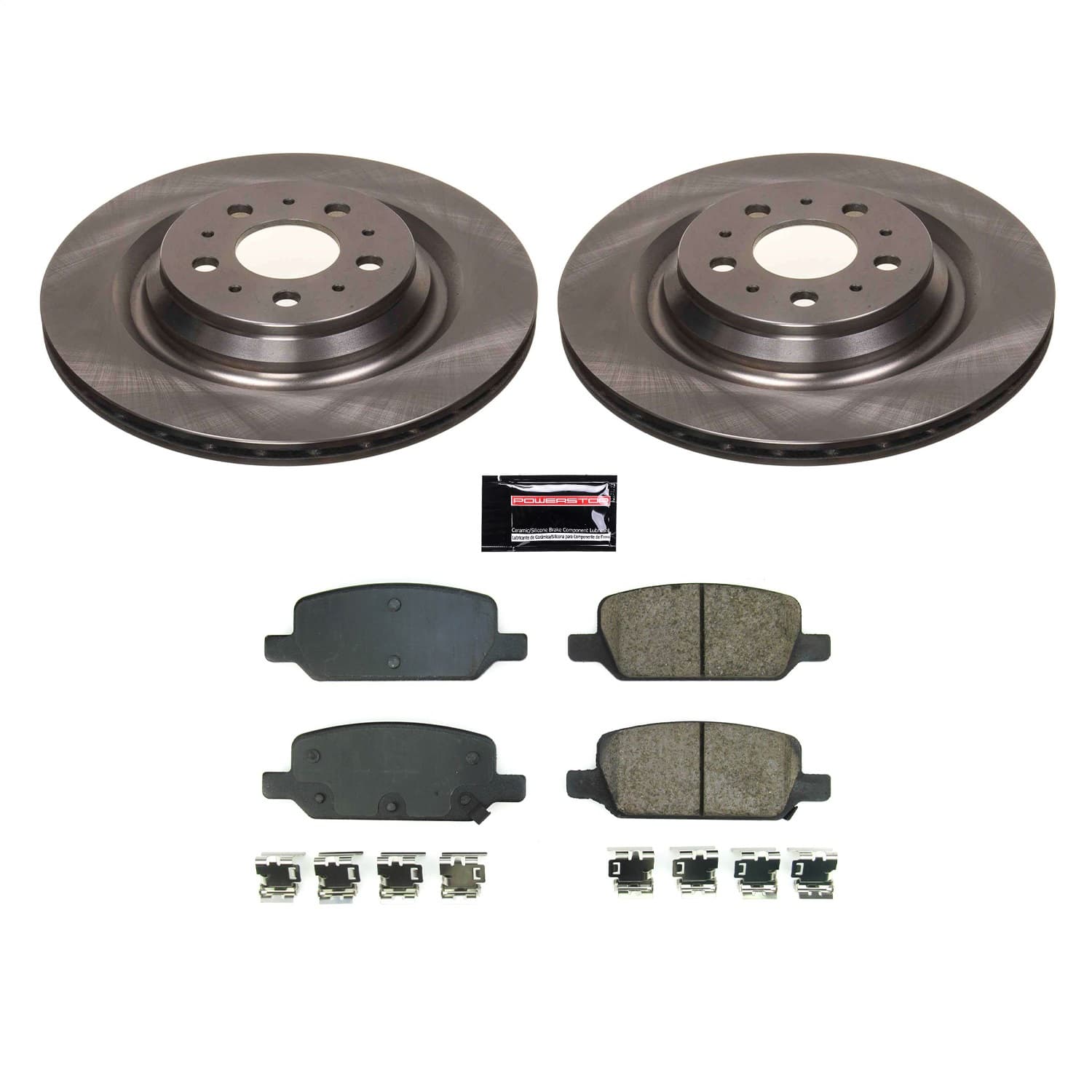 Power Stop - KOE8874 - Rear - Disc Brake Pad and Rotor Kit image 1