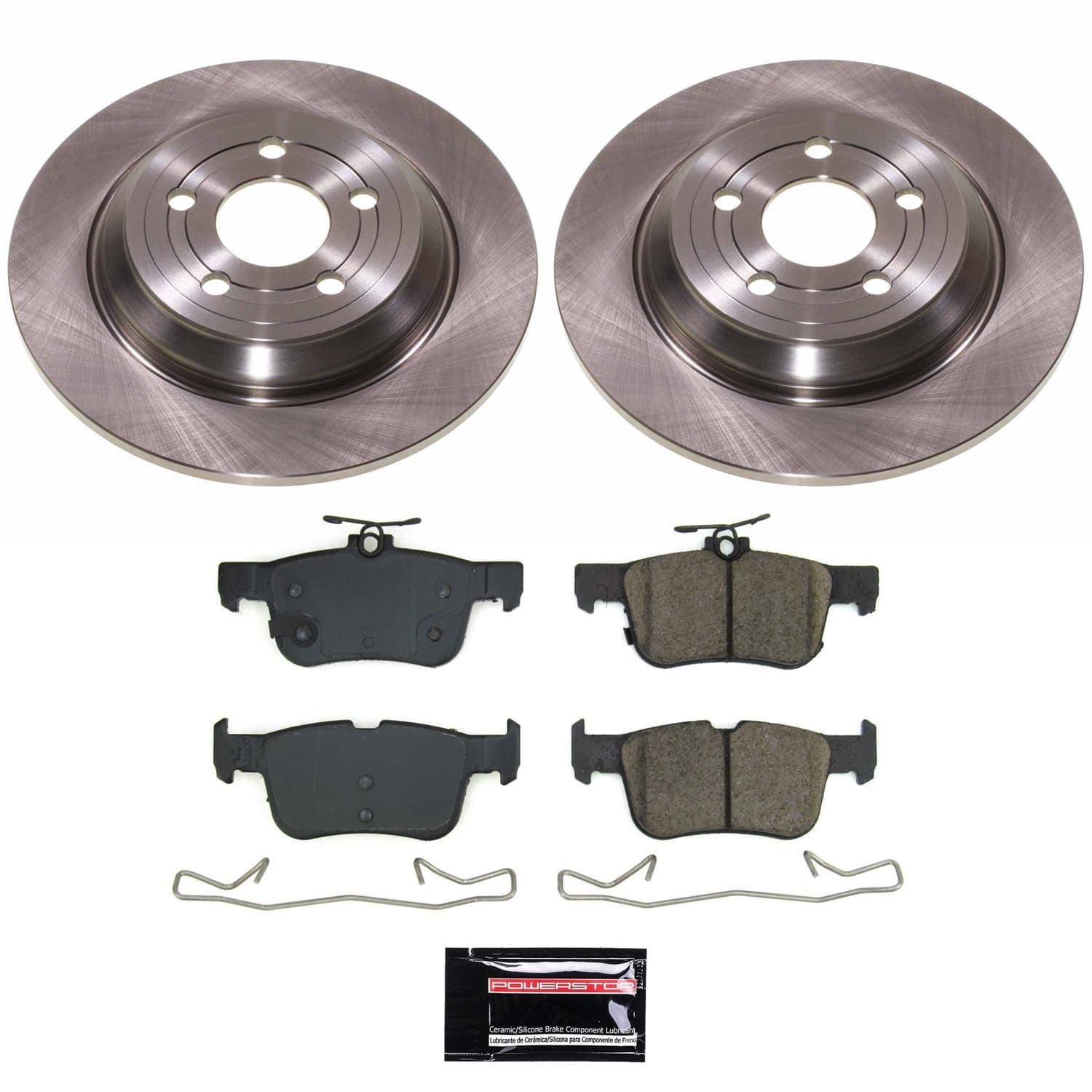 Power Stop - KOE8933 - Rear - Disc Brake Pad and Rotor Kit image 1