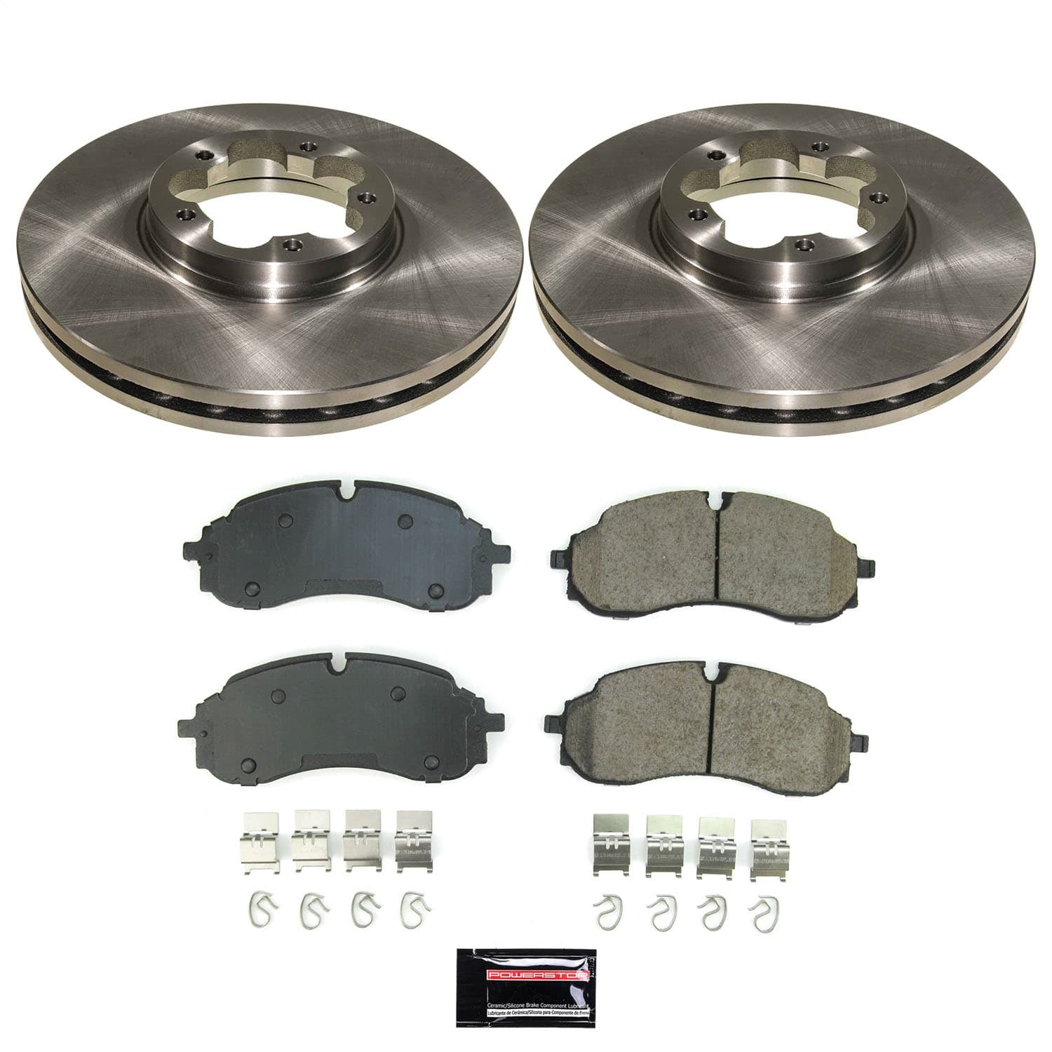 Power Stop - KOE8985 - Front - Disc Brake Pad and Rotor Kit image 1