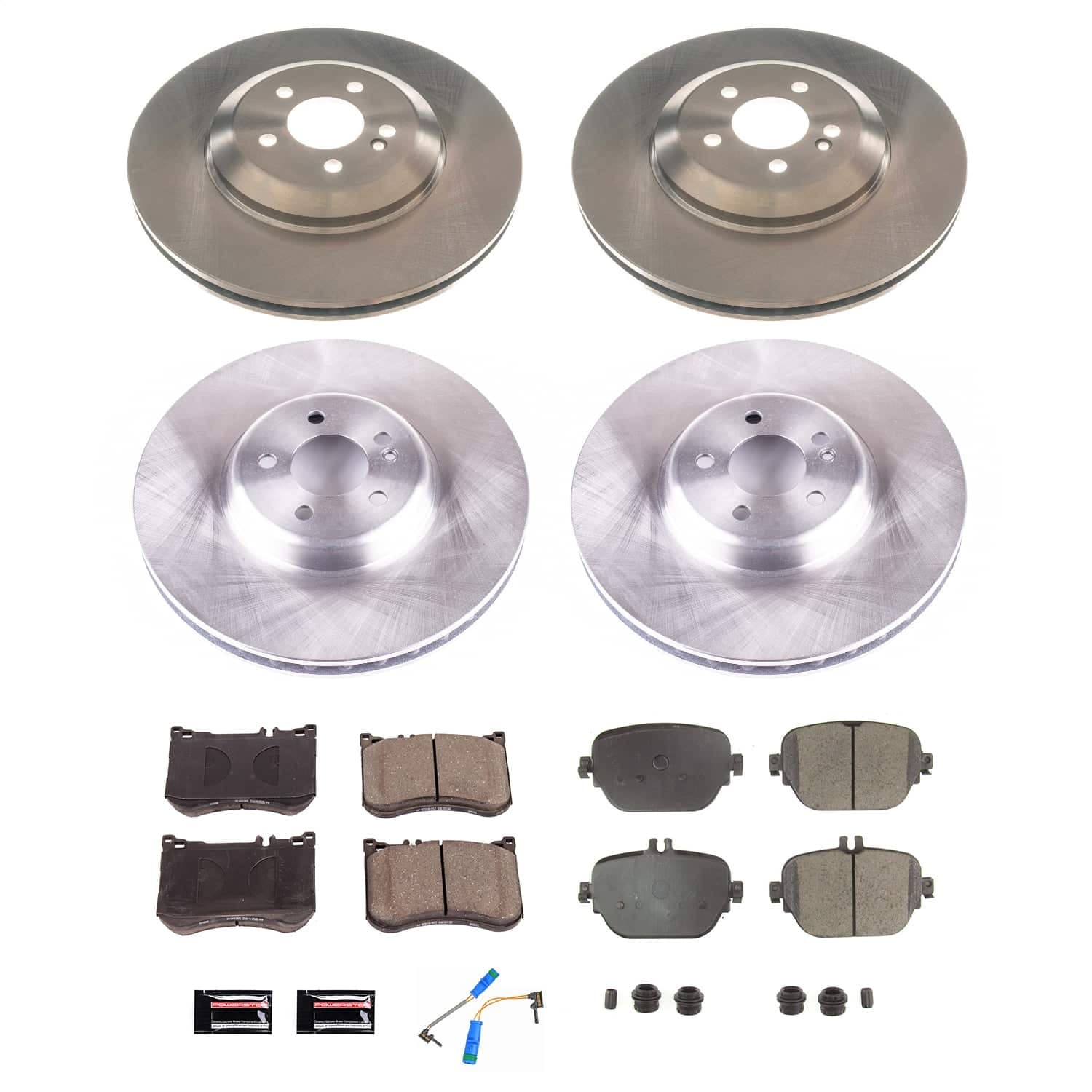 Power Stop - KOE9024 - Front and Rear - Disc Brake Pad and Rotor Kit image 1