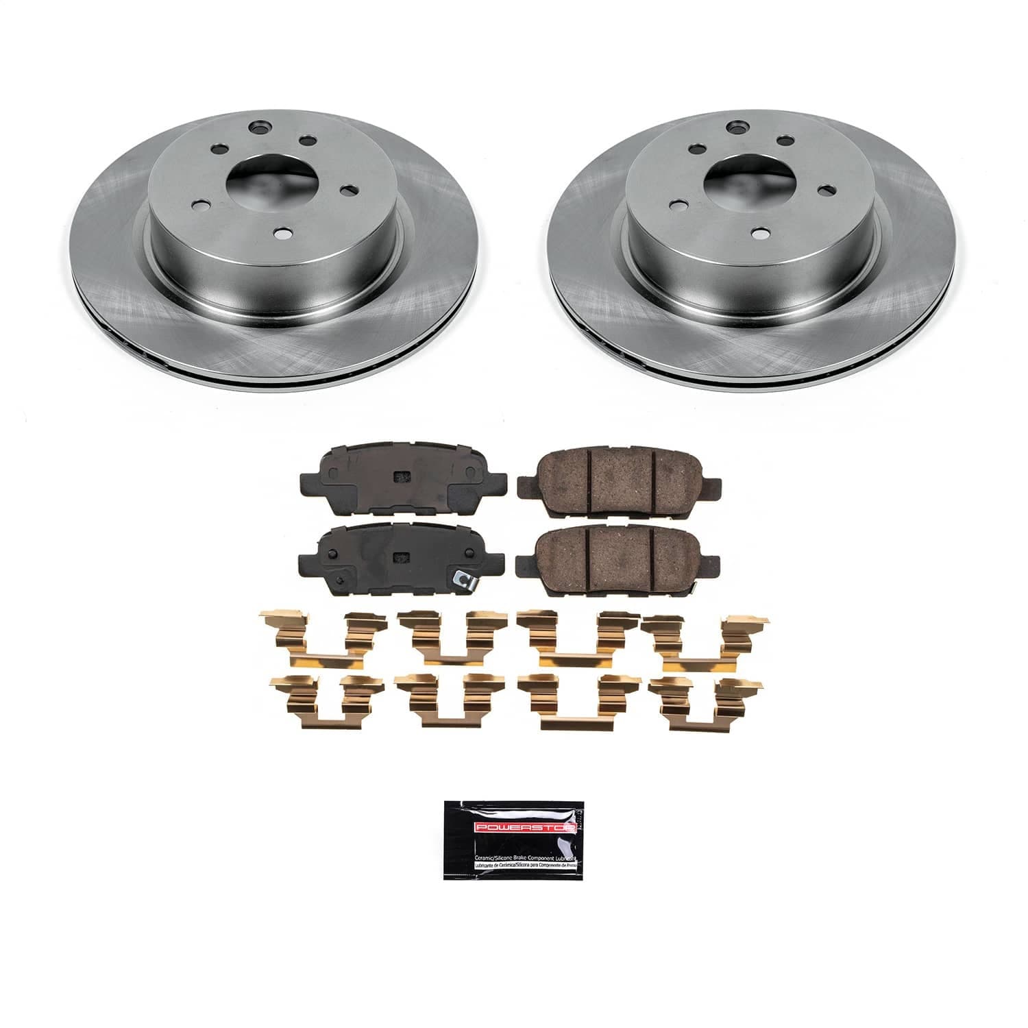 Power Stop - KOE9064 - Rear - Disc Brake Pad and Rotor Kit image 1