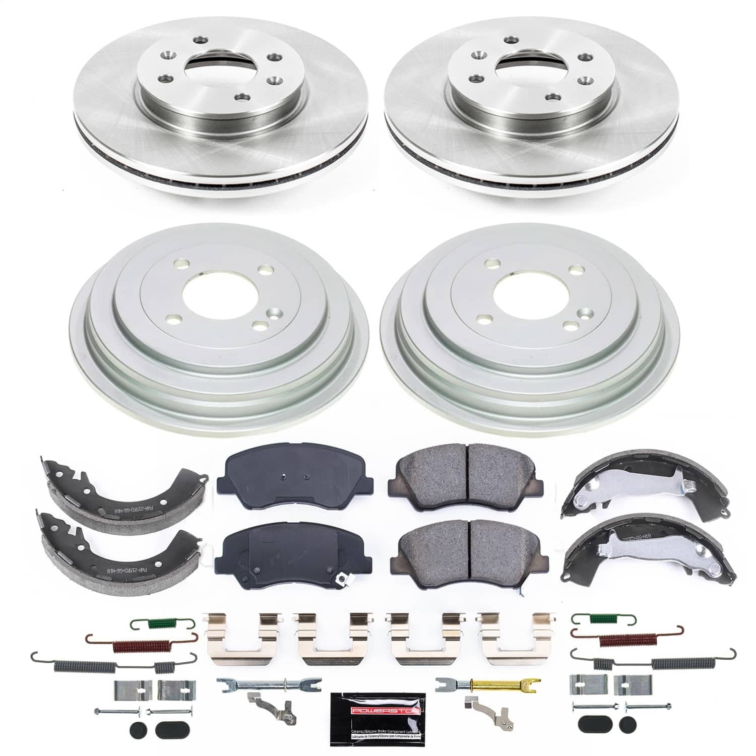 Power Stop - KOE9074 - Front - Disc Brake Pad and Rotor Kit image 1
