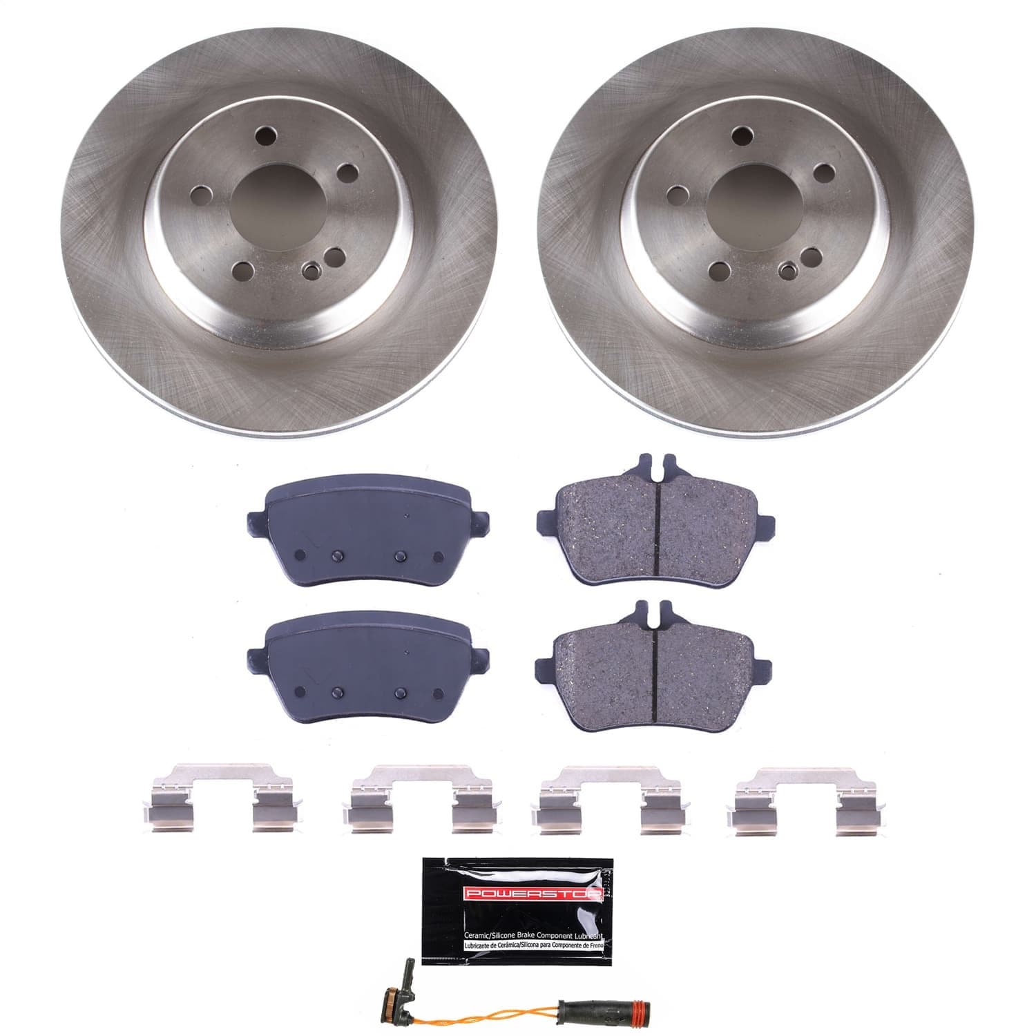 Power Stop - KOE9151 - Rear - Disc Brake Pad and Rotor Kit image 1