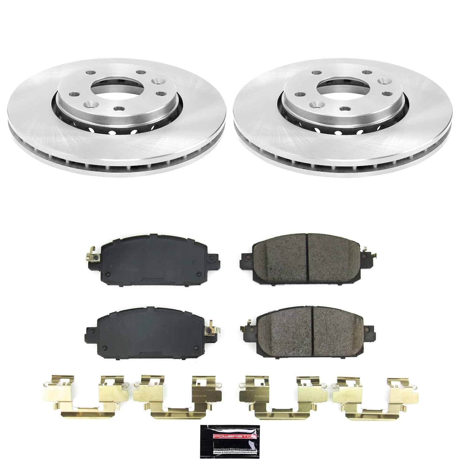 Power Stop - KOE9181 - Front - Disc Brake Pad and Rotor Kit image 1