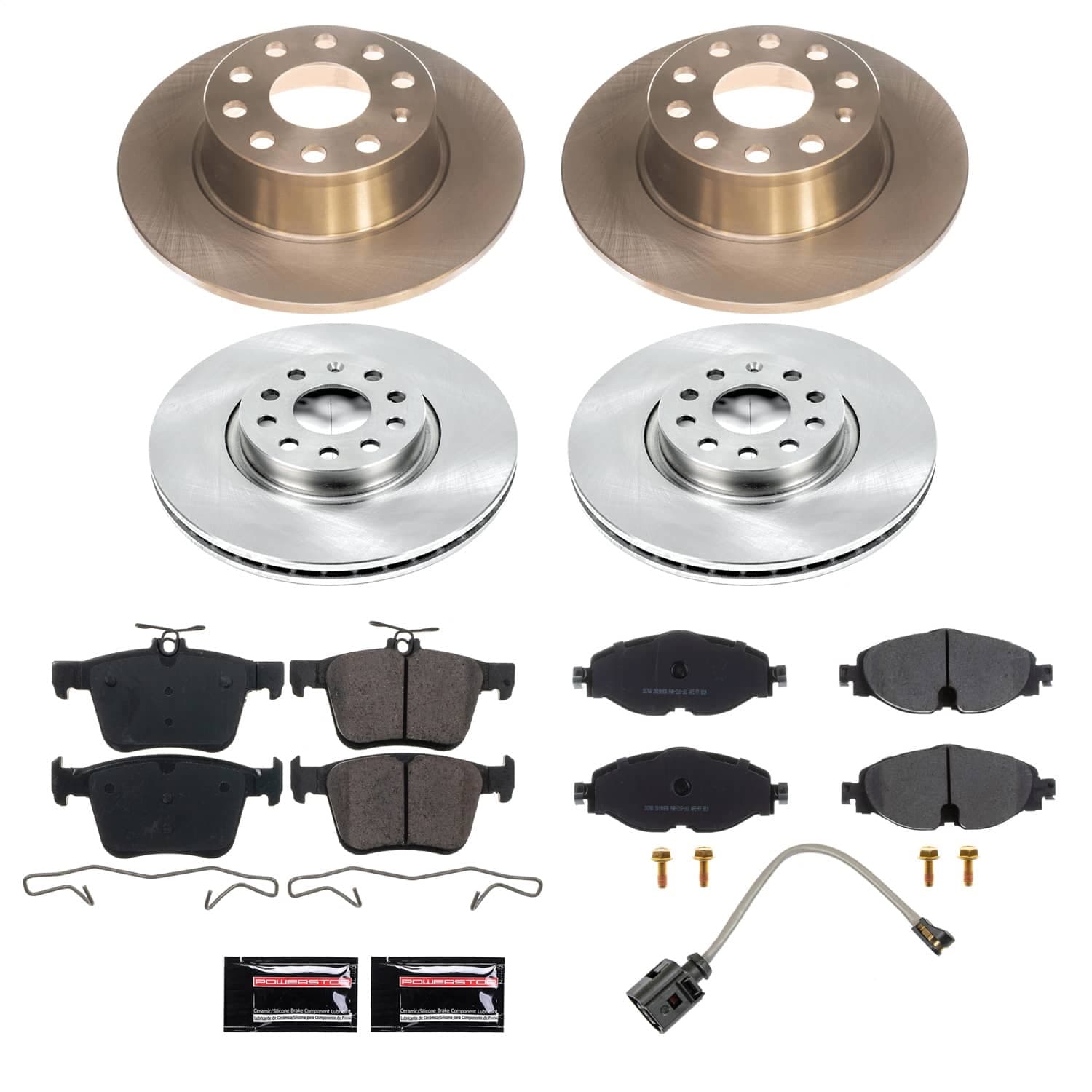 Power Stop - KOE9193 - Front and Rear - Disc Brake Pad and Rotor Kit image 1