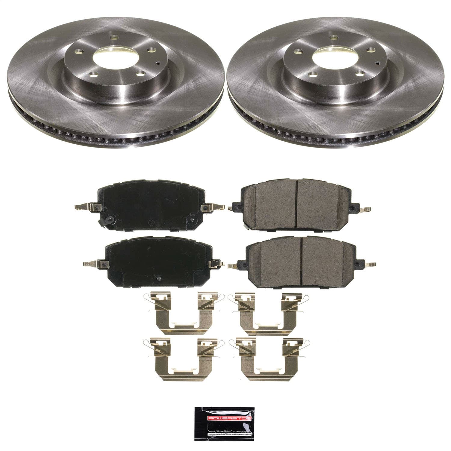 Power Stop - KOE9207 - Front - Disc Brake Pad and Rotor Kit image 1