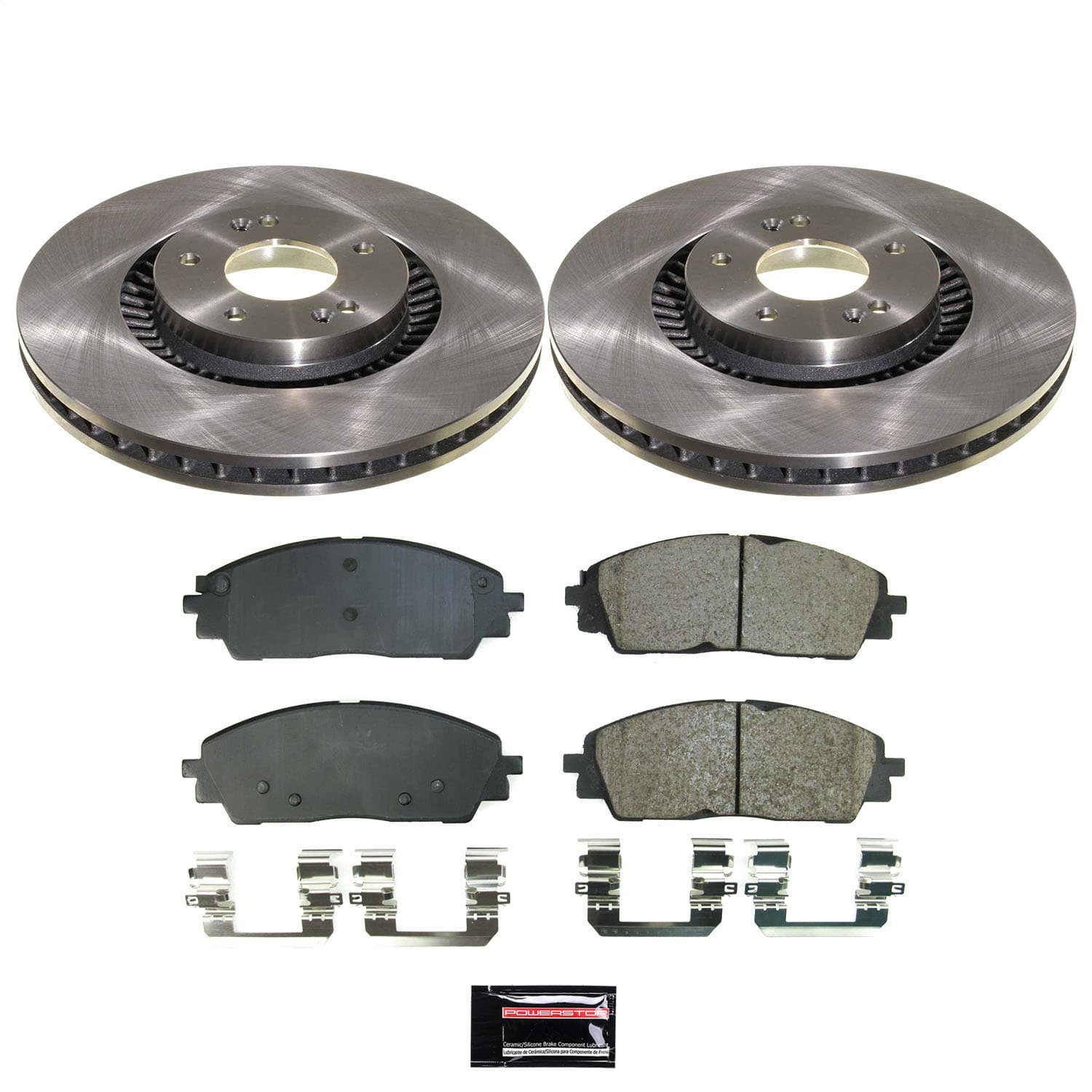 Power Stop - KOE9208 - Front - Disc Brake Pad and Rotor Kit image 1