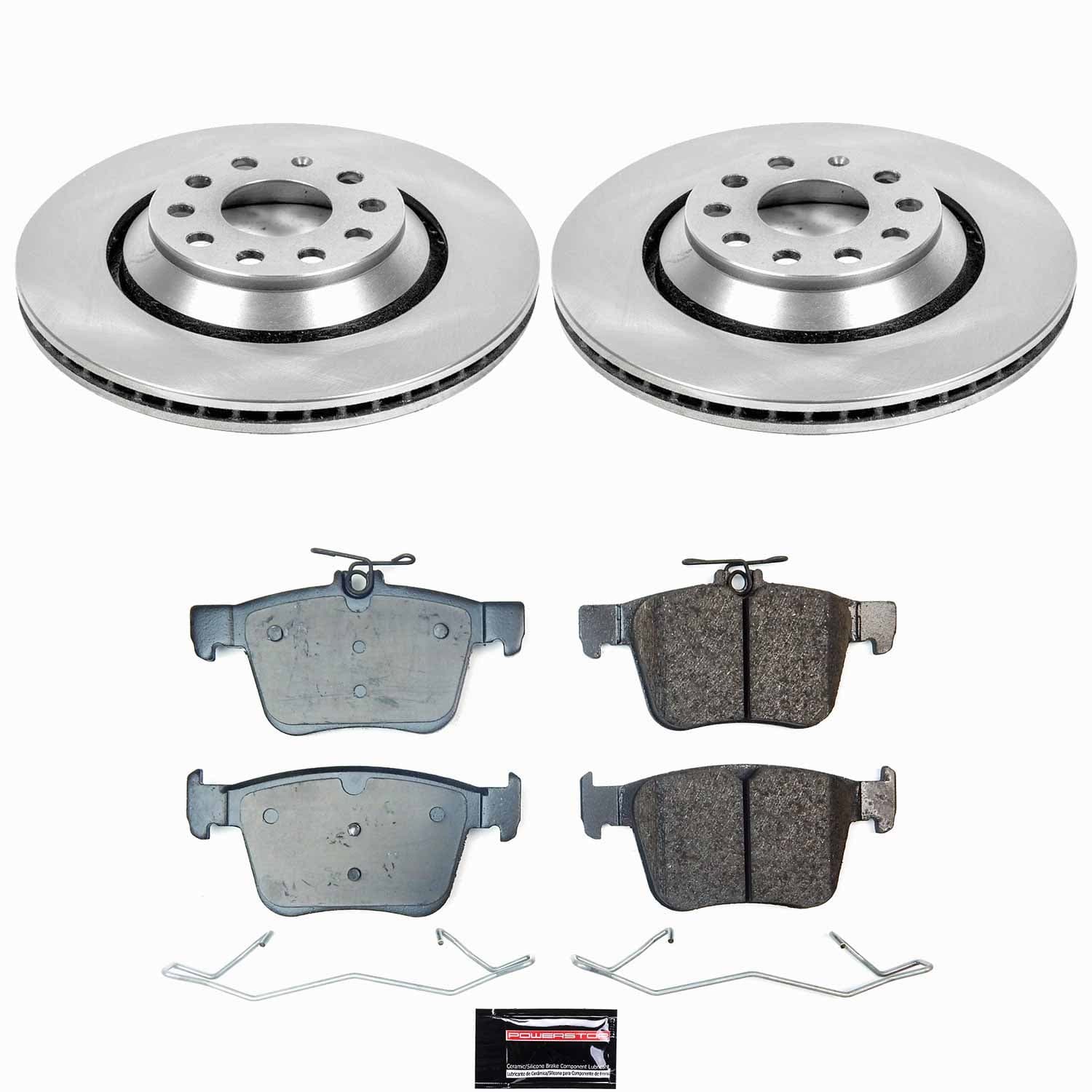 Power Stop - KOE9214 - Rear - Disc Brake Pad and Rotor Kit image 1