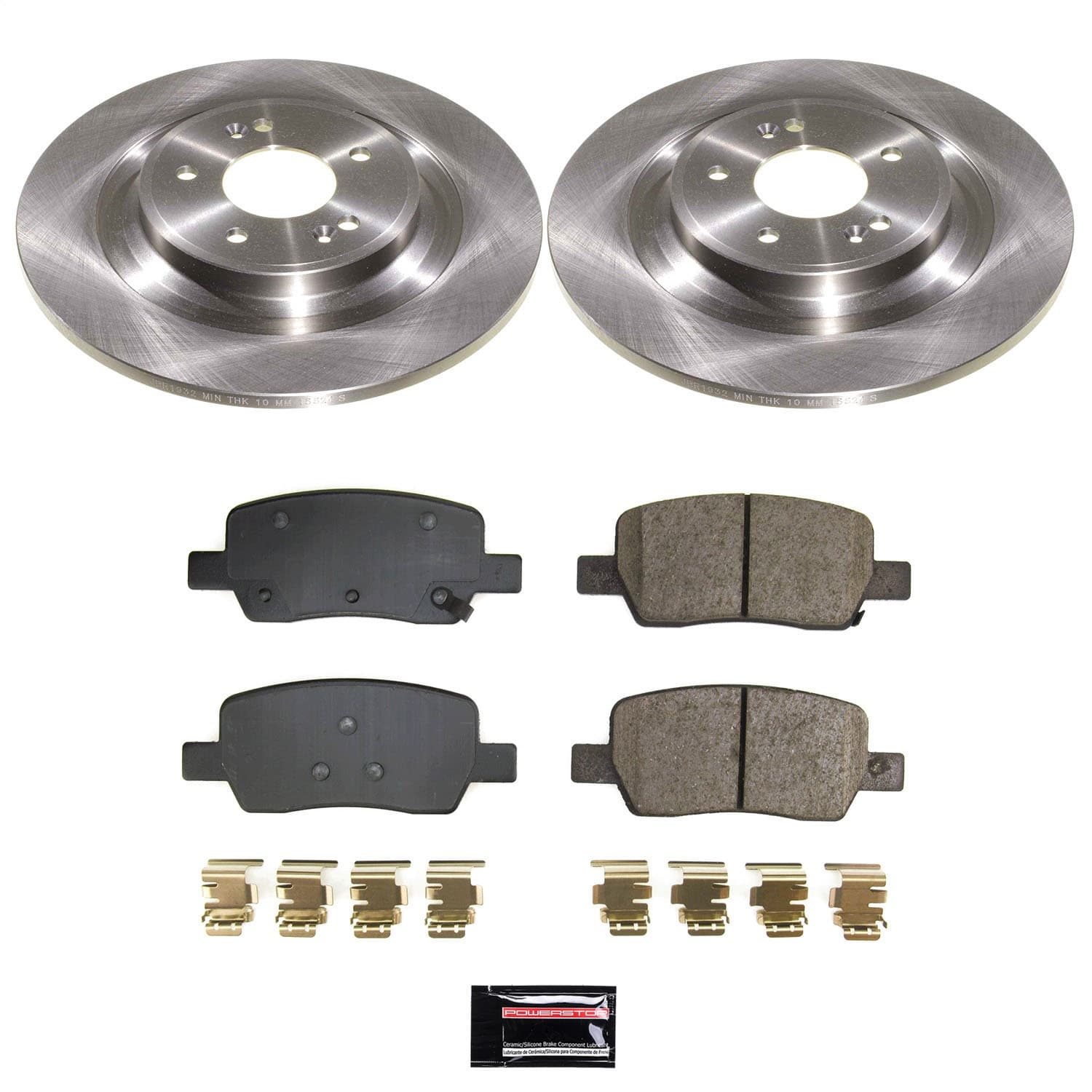 Power Stop - KOE9221 - Rear - Disc Brake Pad and Rotor Kit image 1
