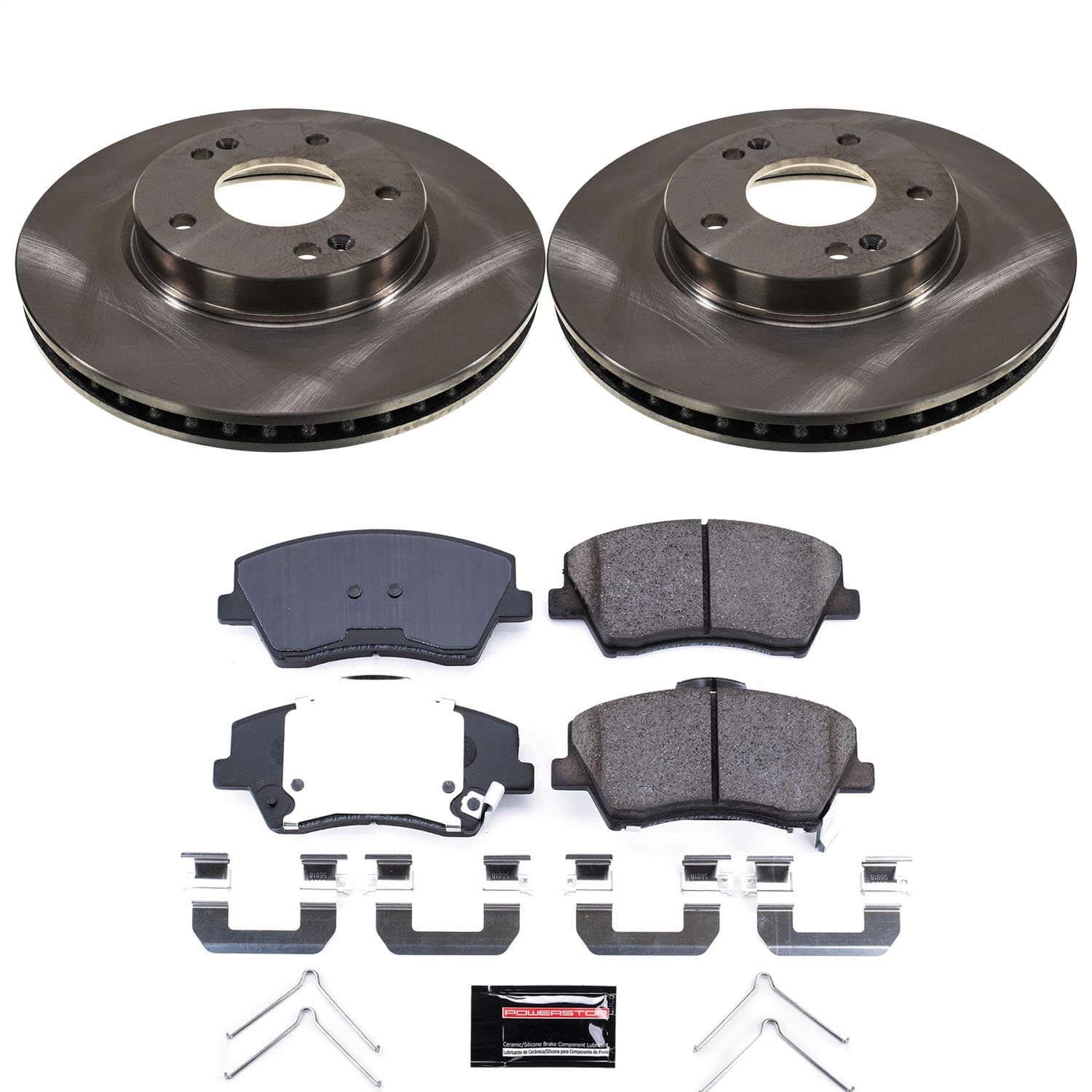 Power Stop - KOE9239 - Front - Disc Brake Pad and Rotor Kit image 1