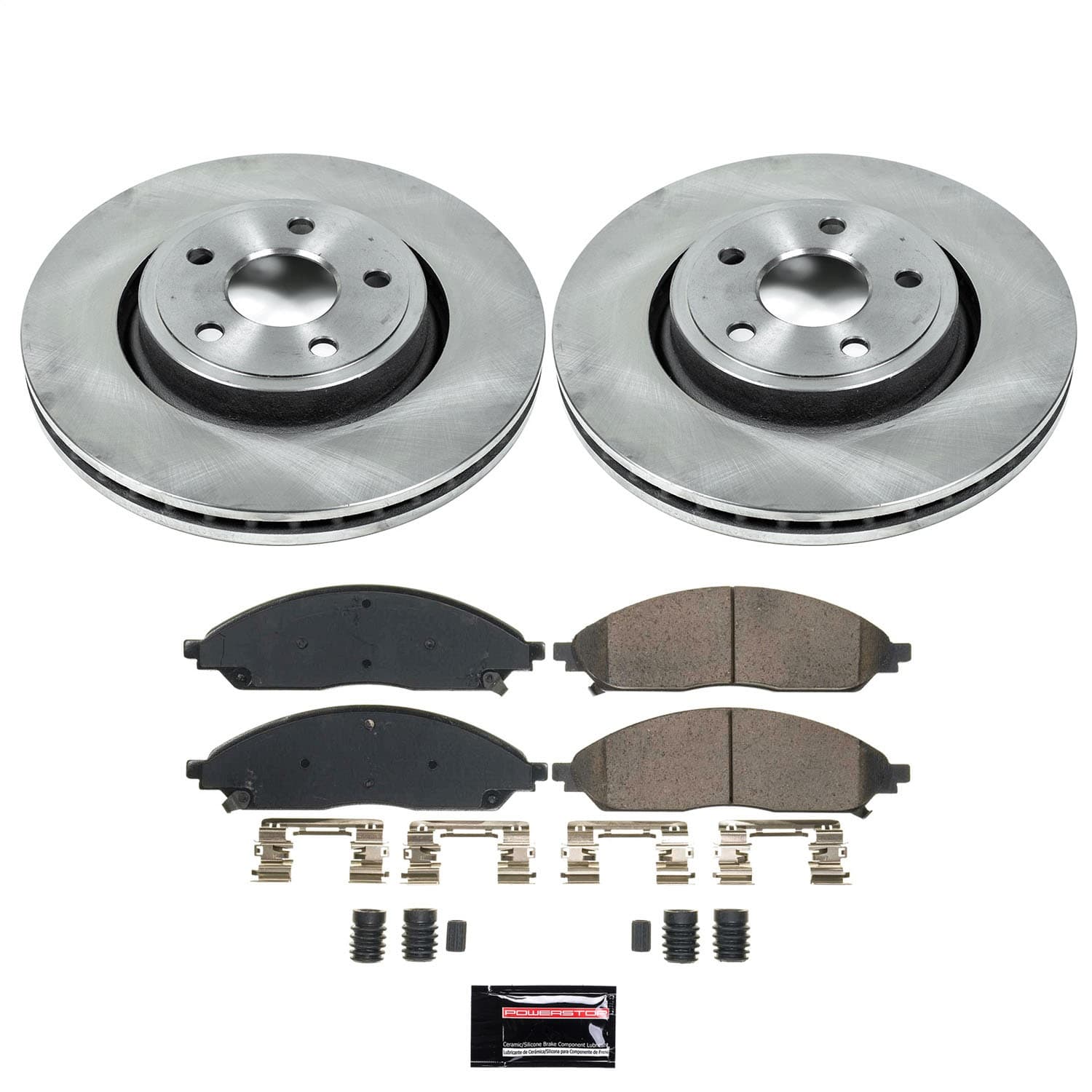 Power Stop - KOE9241 - Front - Disc Brake Pad and Rotor Kit image 1
