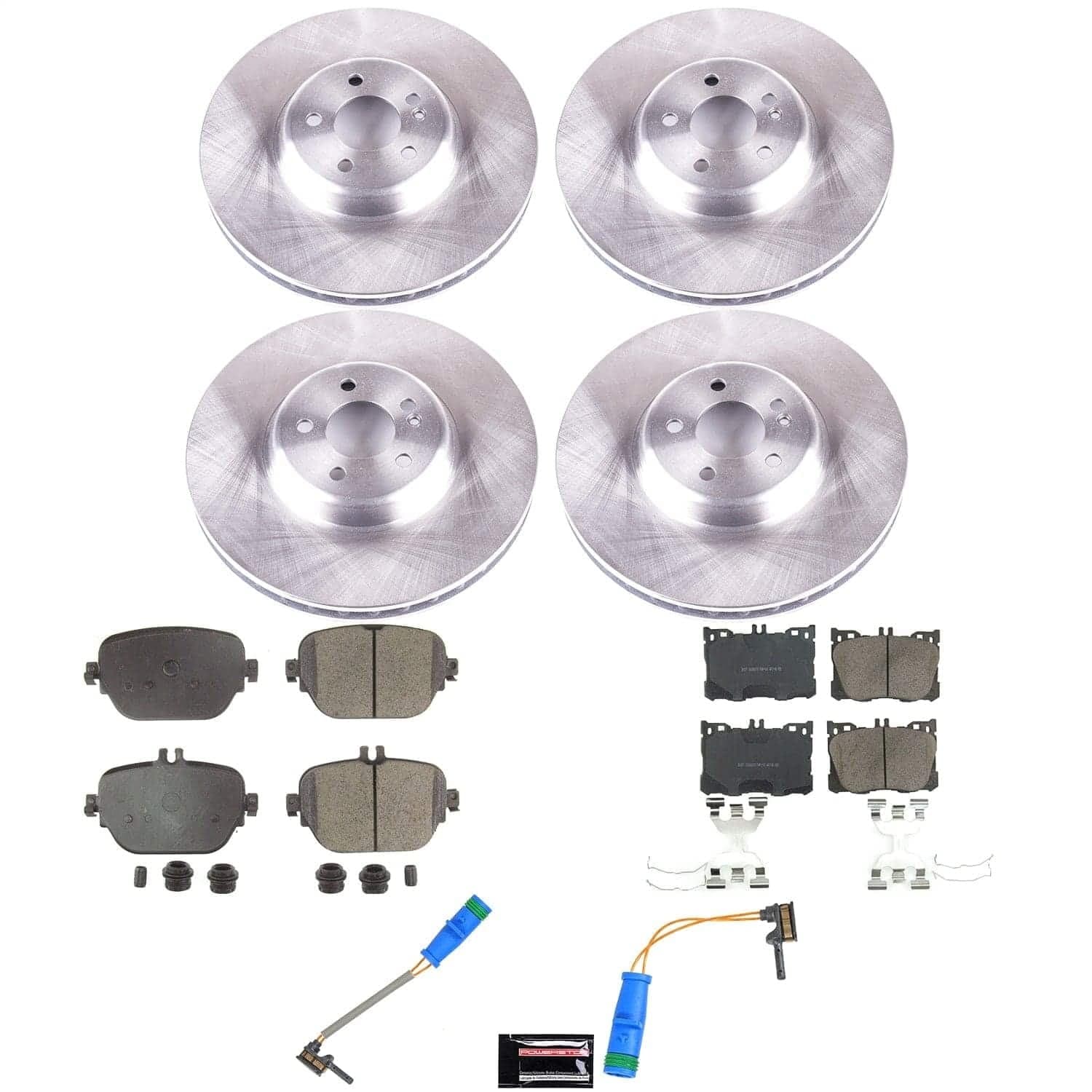 Power Stop - KOE9261 - Front and Rear - Disc Brake Pad and Rotor Kit image 1