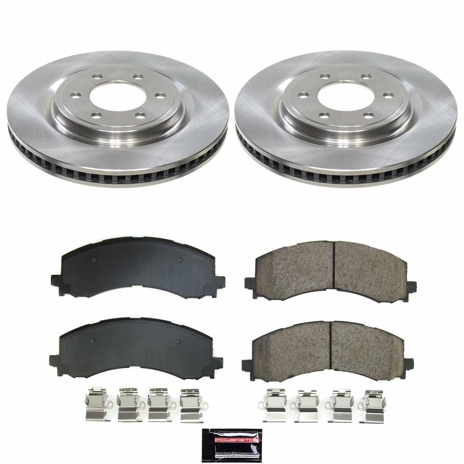 Power Stop - KOE9262 - Front - Disc Brake Pad and Rotor Kit image 1
